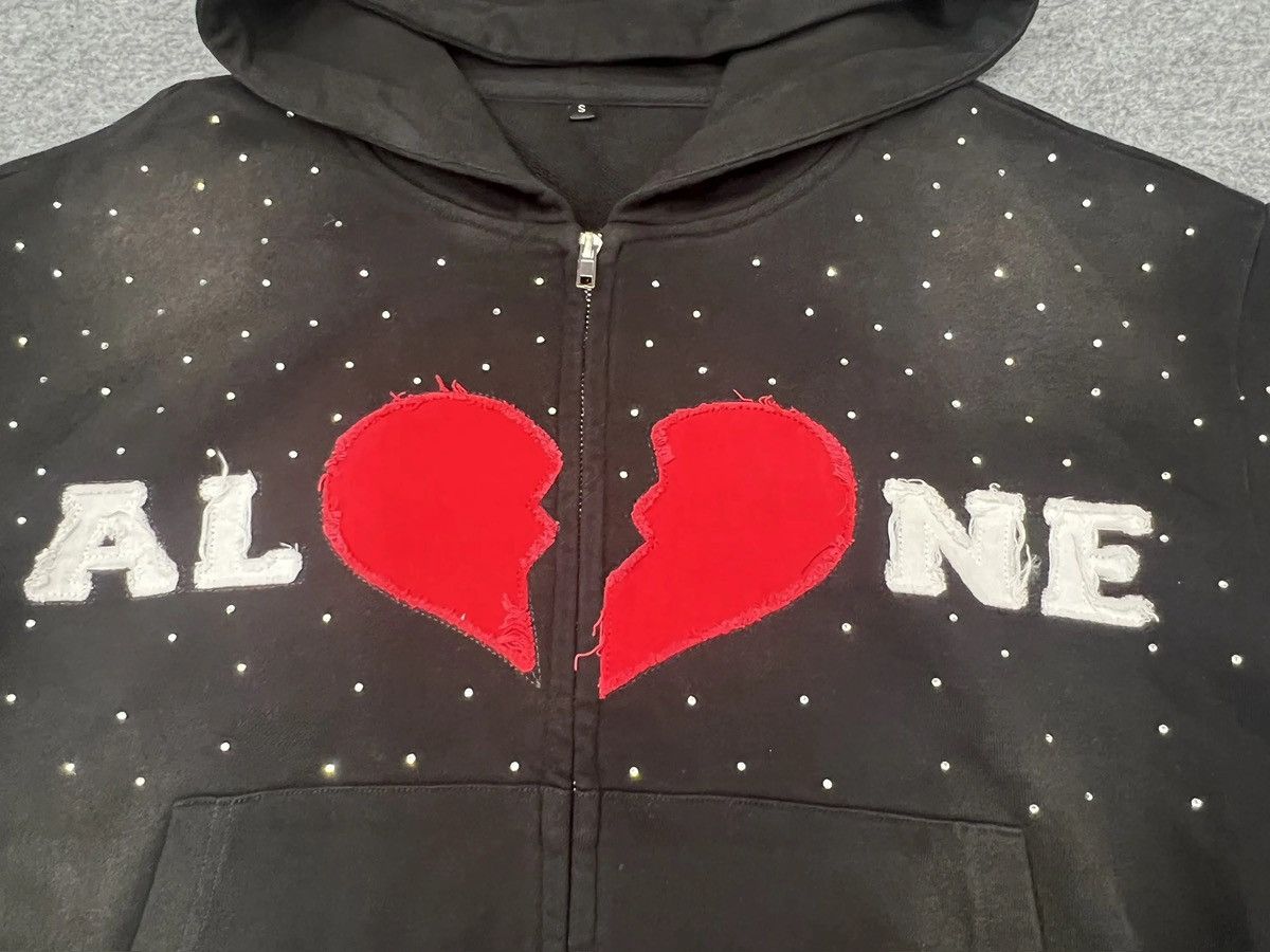 Japanese Brand rhinestone Streetwear hoodie Size US S / EU 44-46 / 1 - 2 Thumbnail