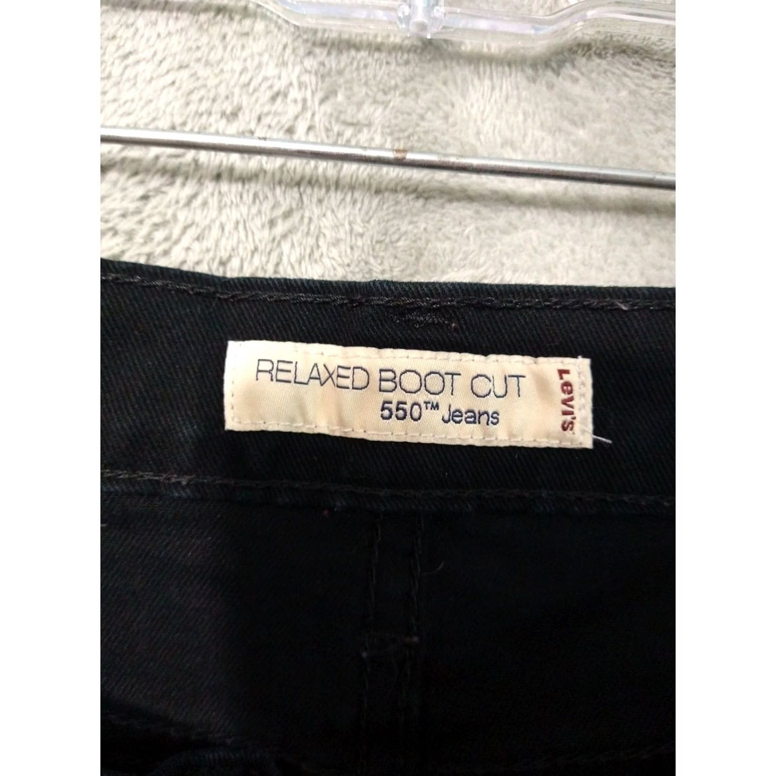 Levi's Levi's 550 Jeans Womens 10 Black Denim Relaxed Fit Bootcut Mid Rise Stretch Jeans Men? Size 32" / US 10 / IT 46 - 7 Thumbnail