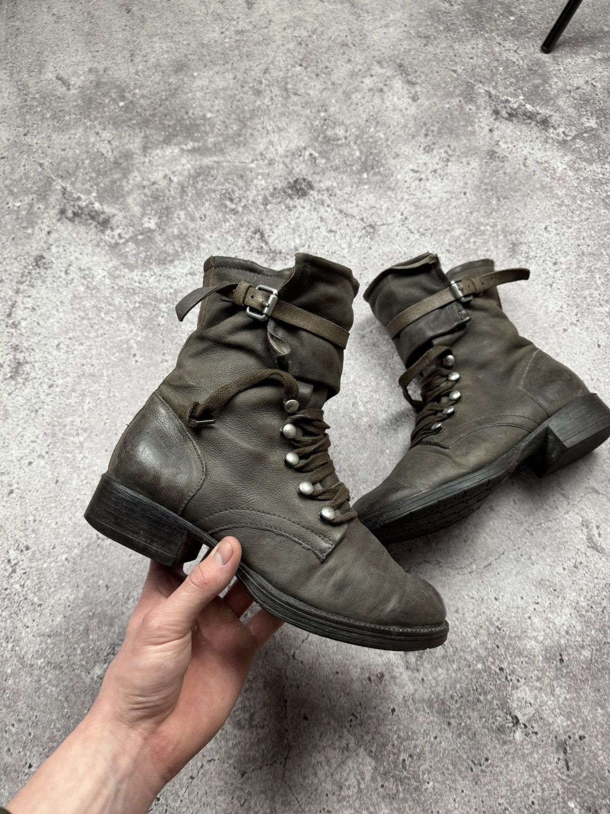 A.S.98 STRAPS BELTED A.S 98 style Boots Leather Style Rick Owens Size US 7.5 / IT 37.5 - 7 Thumbnail