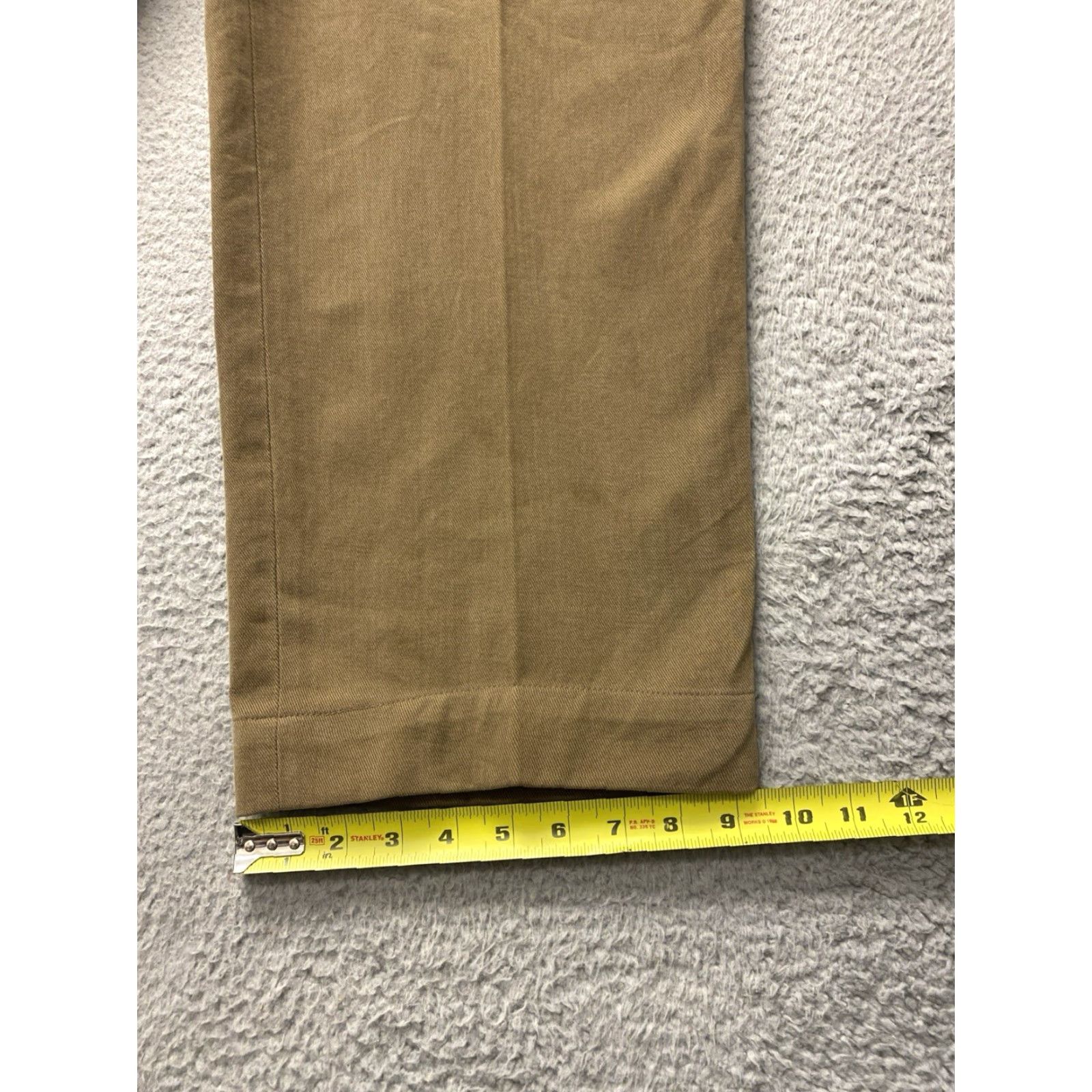 Vintage Hiltl Chino Nobile Pants Men 40x32 Bronze Mid-Weight Cotton Regular Straight Button Front Adult 40 32 Bronze Mens Size US 40 / EU 56 - 6 Thumbnail