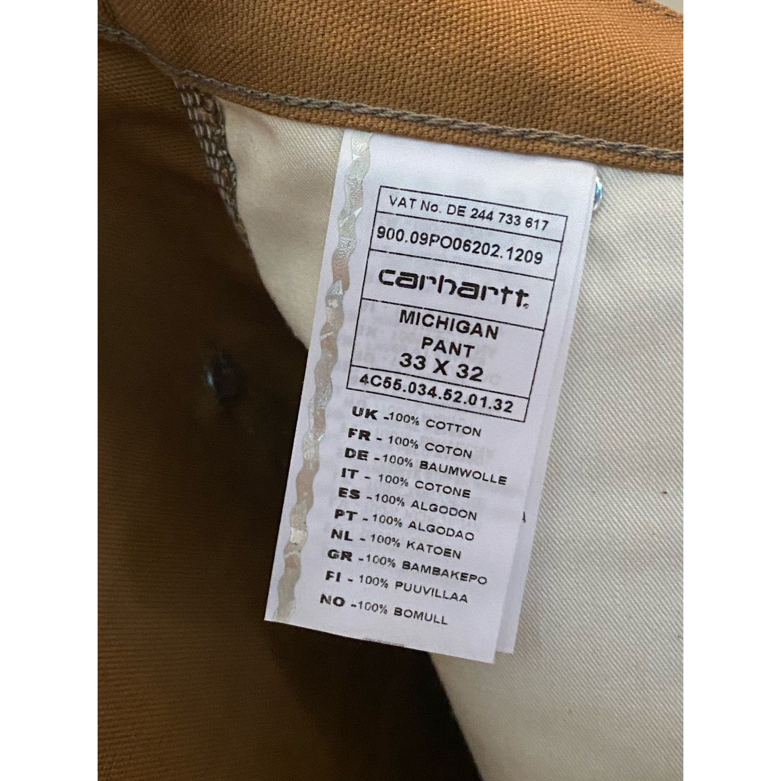 Carhartt Wip Carhartt WIP Union Made Michigan Pant 33 x 32 Size US 33 - 14 Thumbnail