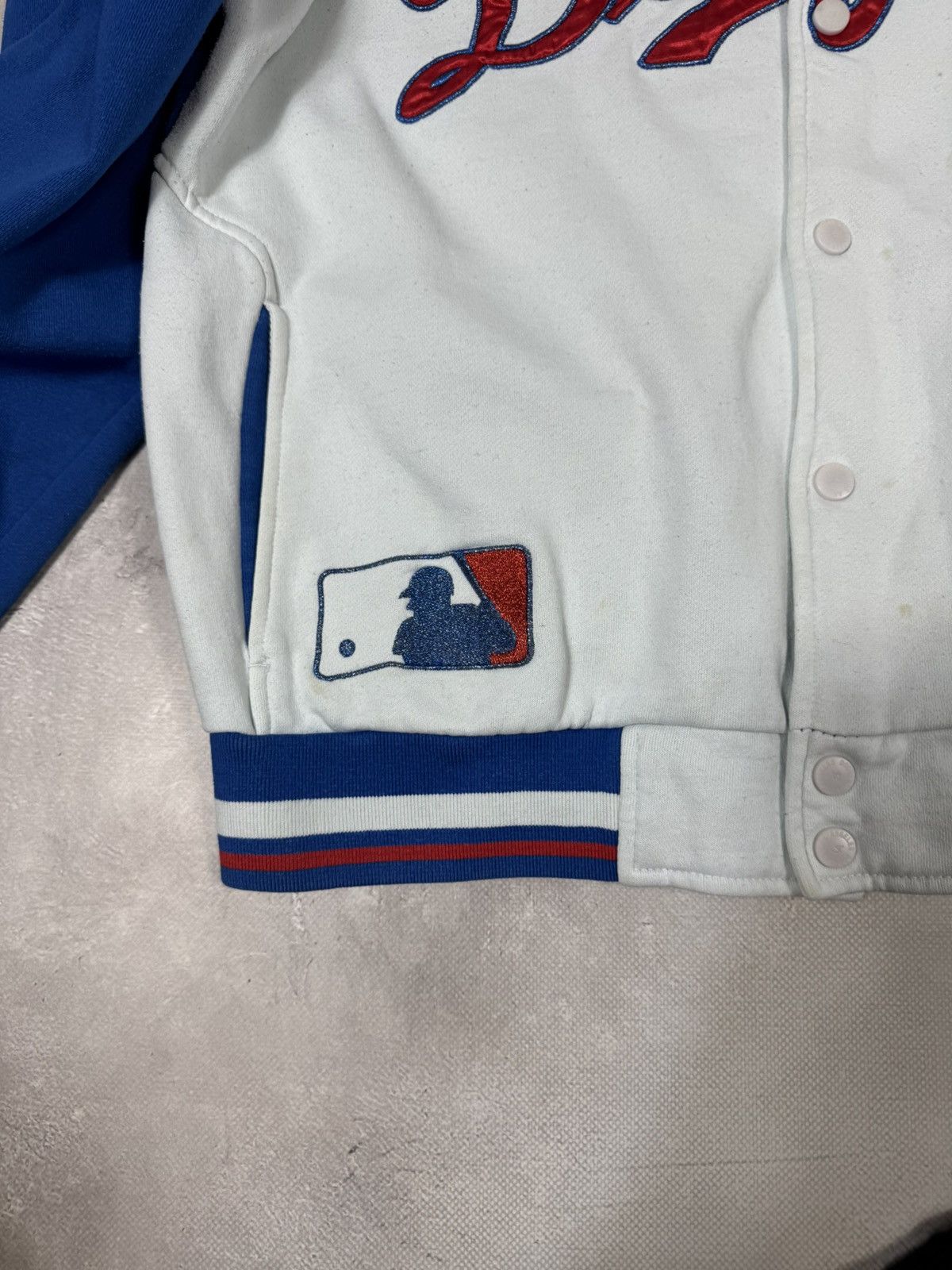 MLB Vintage LA Dodger Magestic Athletic Bomber Jacket Size US XL / EU 56 / 4 - 13 Thumbnail