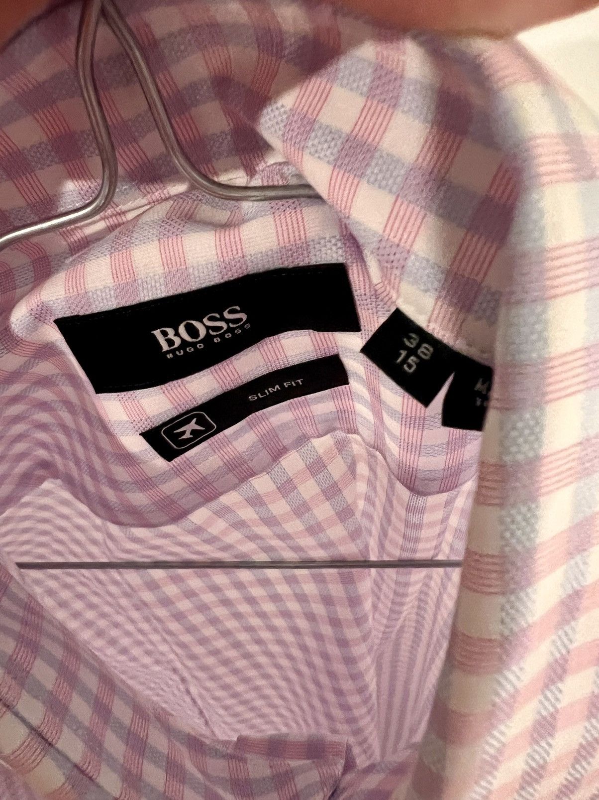 Hugo Boss New - Finest Swiss Fabric-Slim Fit - Travel Shirt Size US S / EU 44-46 / 1 - 8 Thumbnail