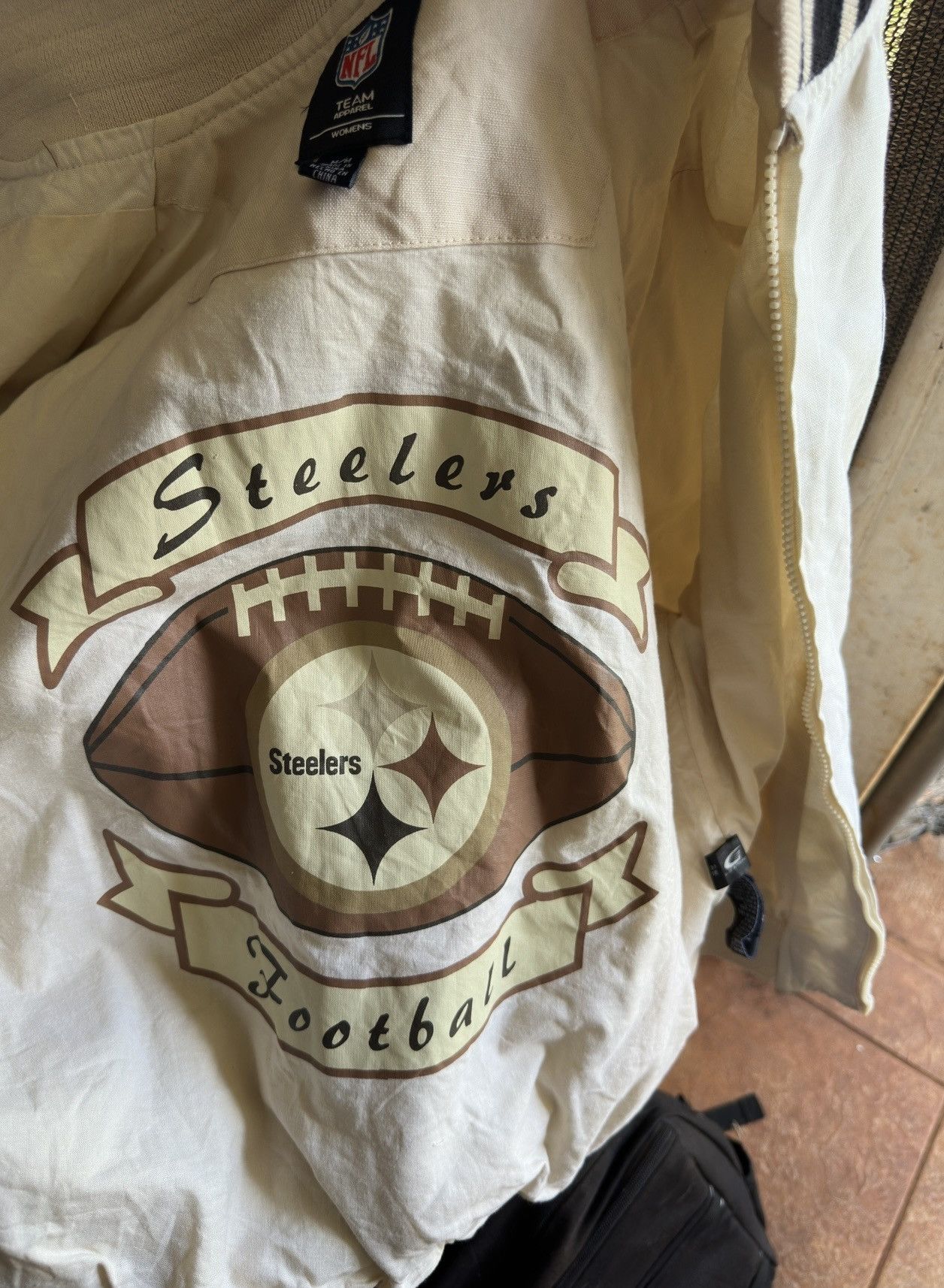 NFL NFL Jacket Beige Pittsburgh Streelers Women's Medium Size M / US 6-8 / IT 42-44 - 5 Thumbnail