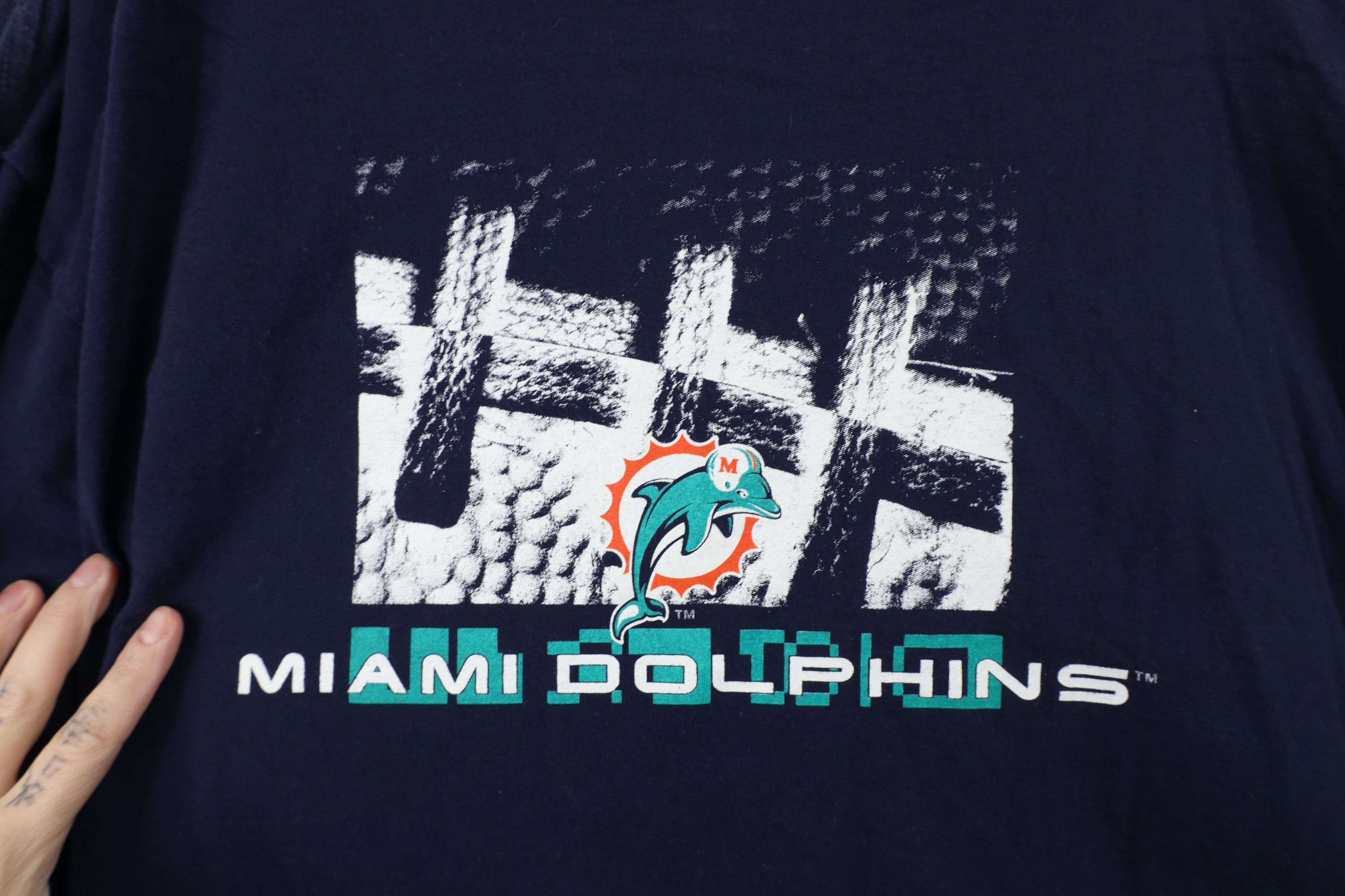 Majestic × Vintage Vintage 90s Majestic Football Long Sleeve T-Shirt Blue USA Size US XL / EU 56 / 4 - 5 Thumbnail