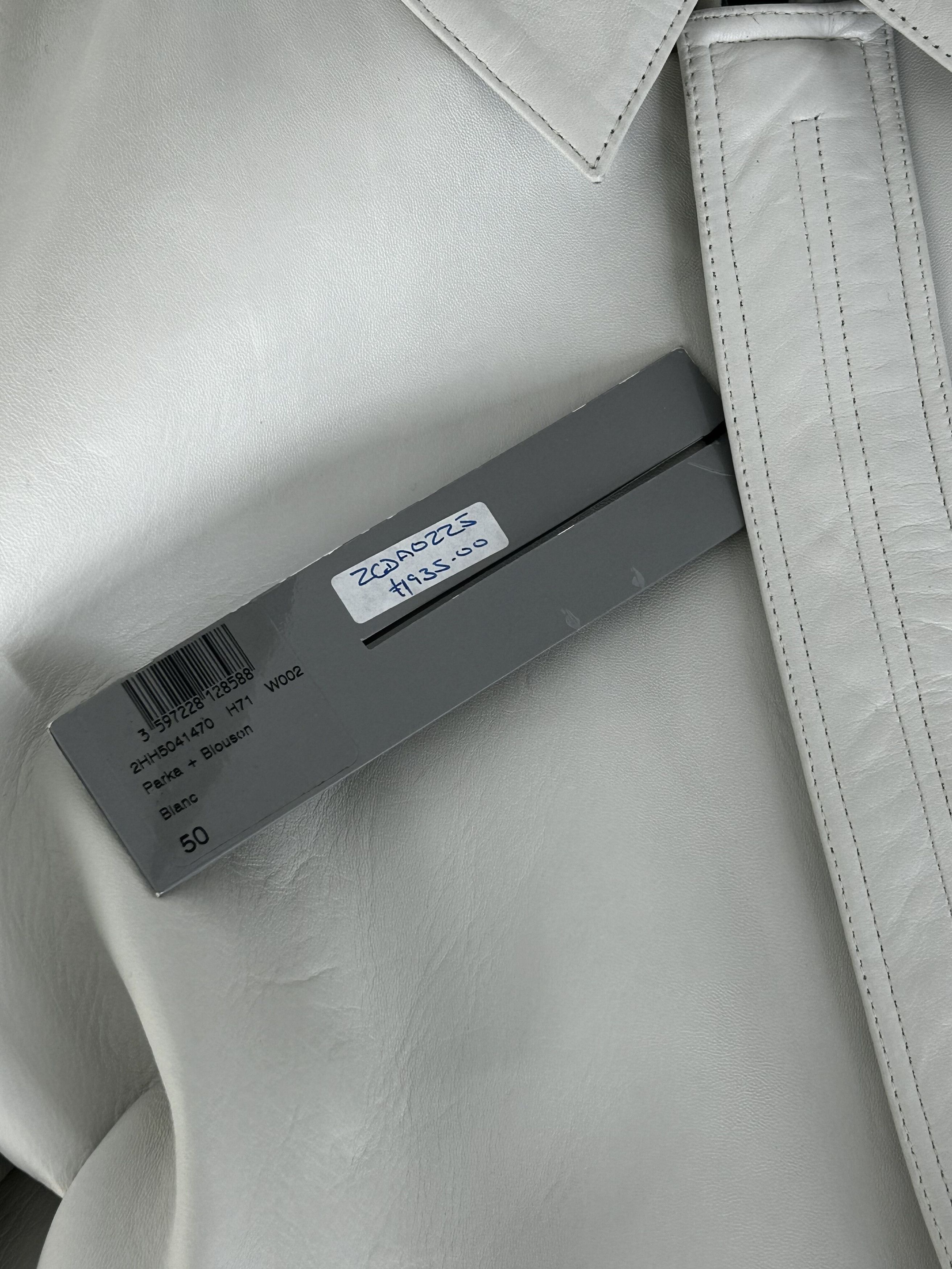 Dior Dior Homme White Lamb Leather Biker Style Jacket Size US L / EU 52-54 / 3 - 4 Thumbnail
