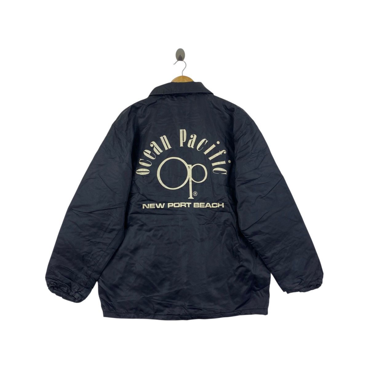 Ocean Pacific Vintage OCEAN PACIFIC New Port Beach Coach Jacket Big Logo Size US XL / EU 56 / 4 - 4 Thumbnail