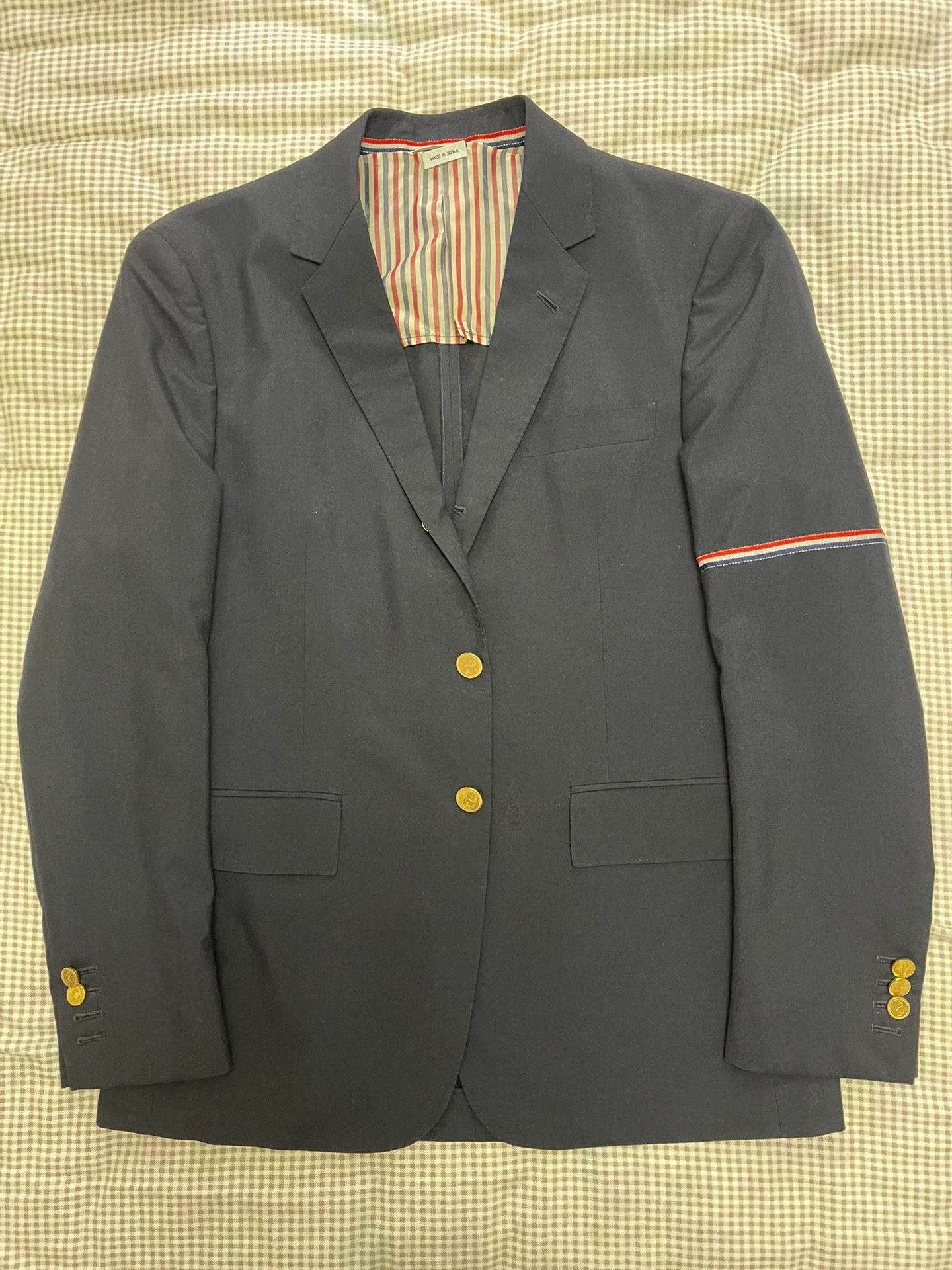 Thom Browne Thom Browne Slim Navy Blazer (Size 5, 8/10) Size US XXL / EU 58 / 5 - 1 Thumbnail