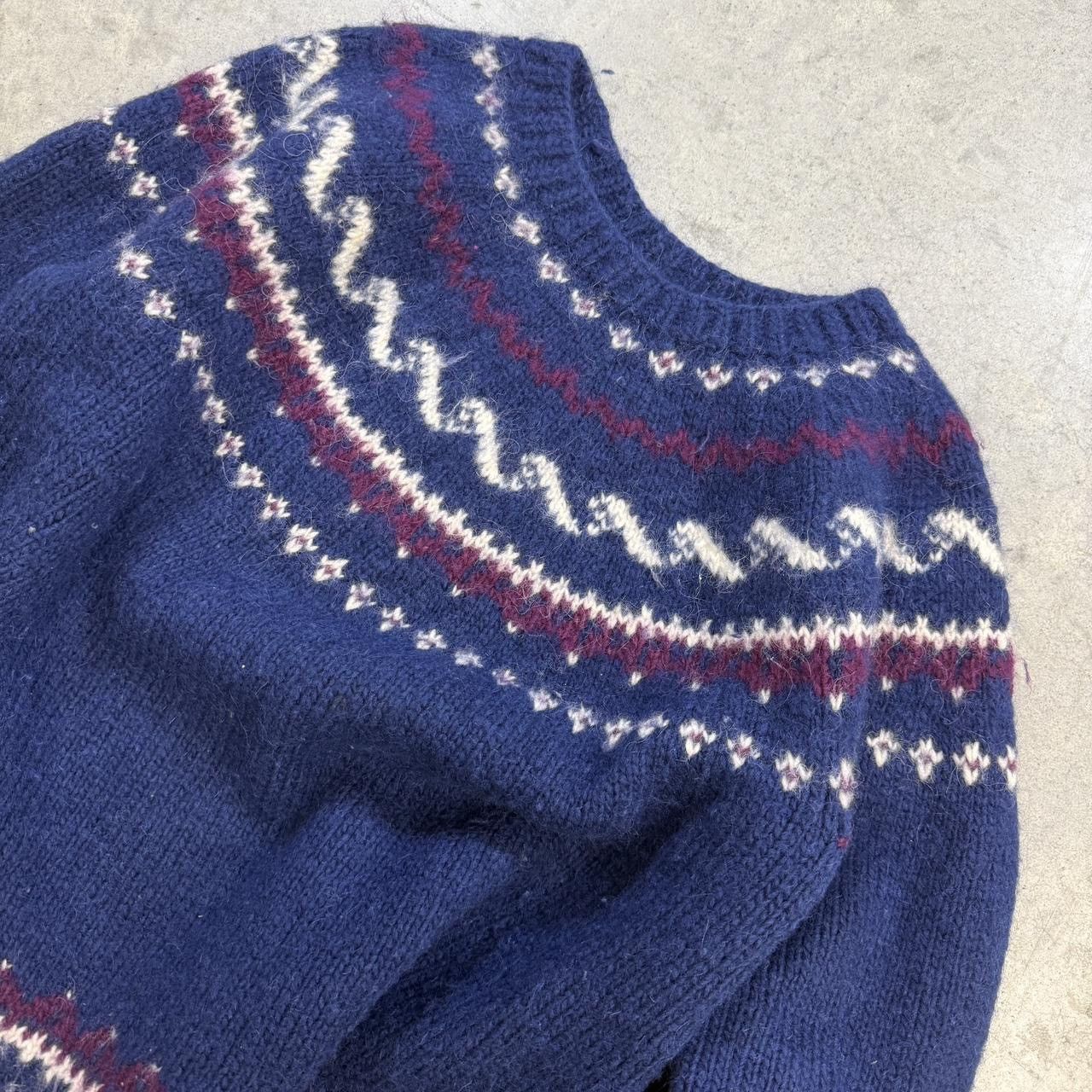 Other Vintage handmade 1980s wool pattern sweater Size US M / EU 48-50 / 2 - 2 Thumbnail