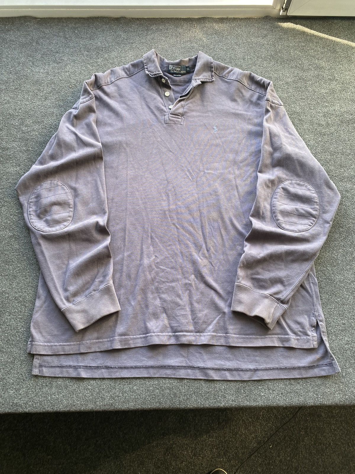Polo Ralph Lauren 🔥Vntg Ralph Lauren Polo rugby sun faded long sleeve Size US XL / EU 56 / 4 - 1 Thumbnail