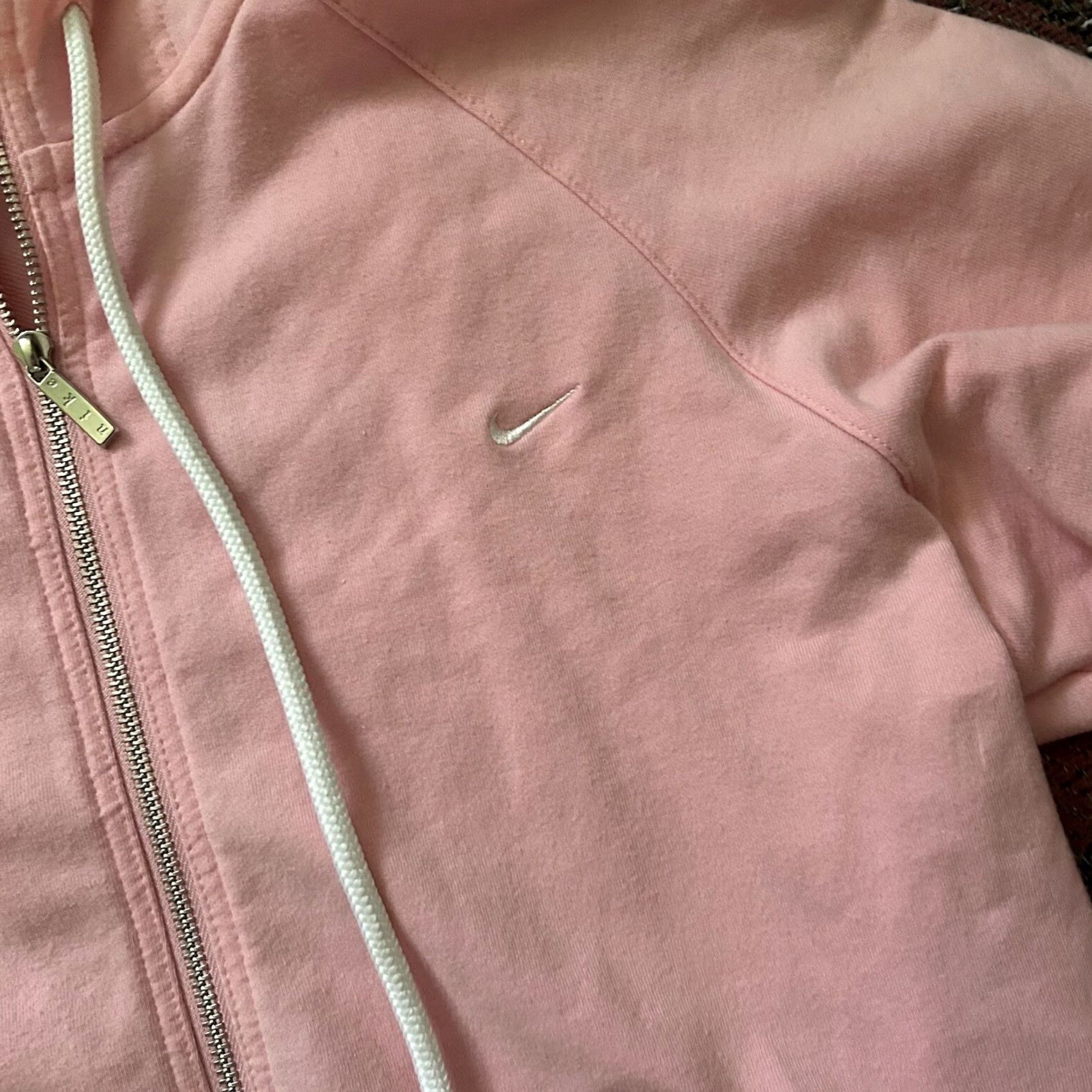 Nike VINTAGE Nike Hoodie Womens Full Zip M Pink 2000s Y2K Silver Tag Meta? Size M / US 6-8 / IT 42-44 - 2 Thumbnail