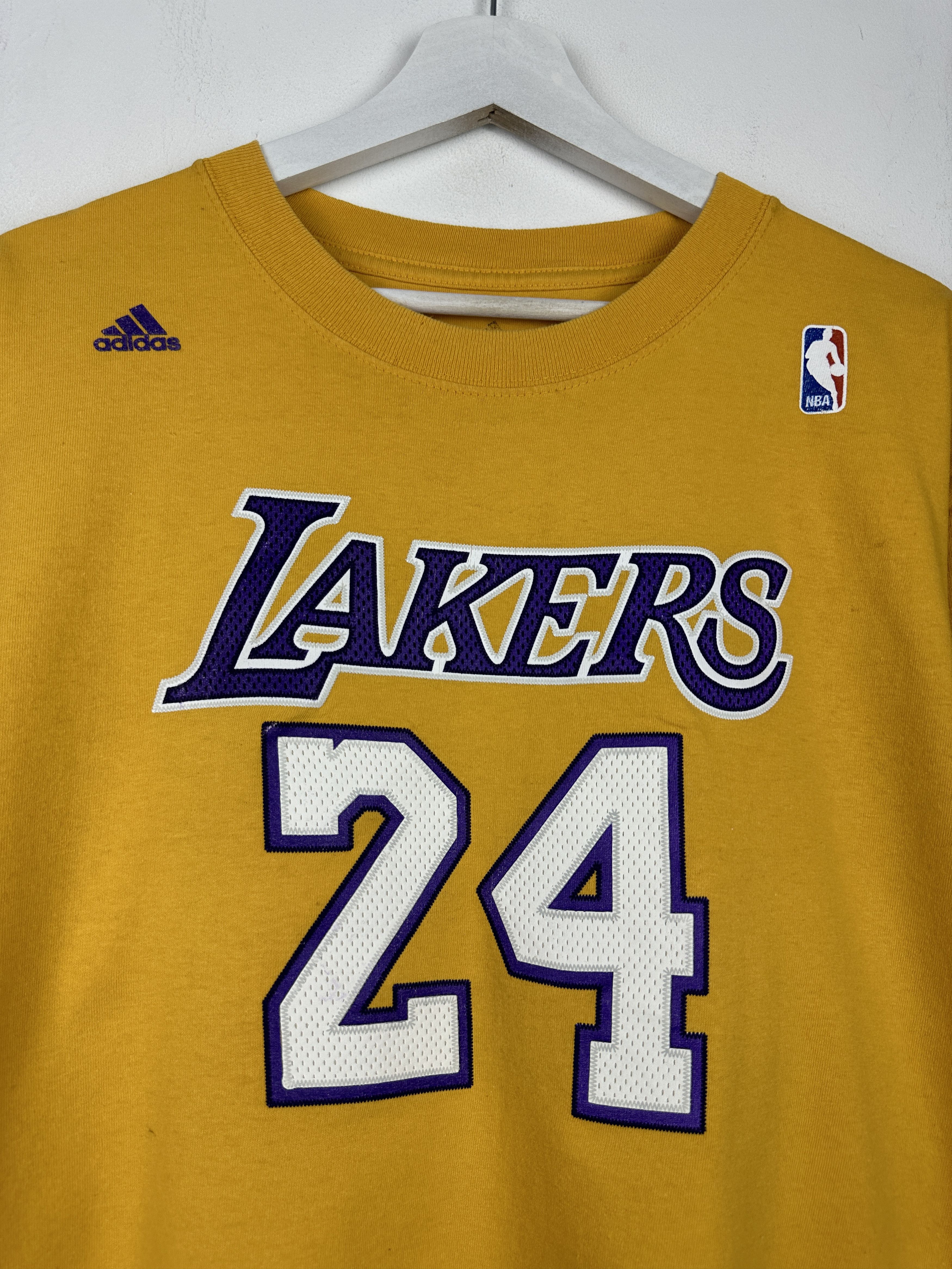 Adidas #24 Kobe Bryant Lakers Adidas NBA TShirt Tee Jersey Swingman Size US L / EU 52-54 / 3 - 5 Thumbnail