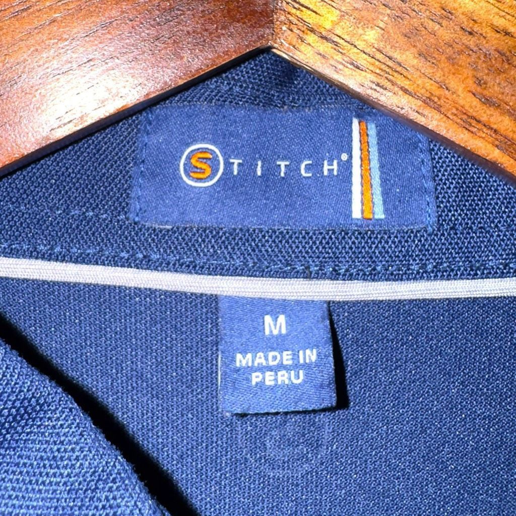 Other Stitch Golf Solid Navy Performance Golf Polo Shirt M Size US M / EU 48-50 / 2 - 2 Thumbnail