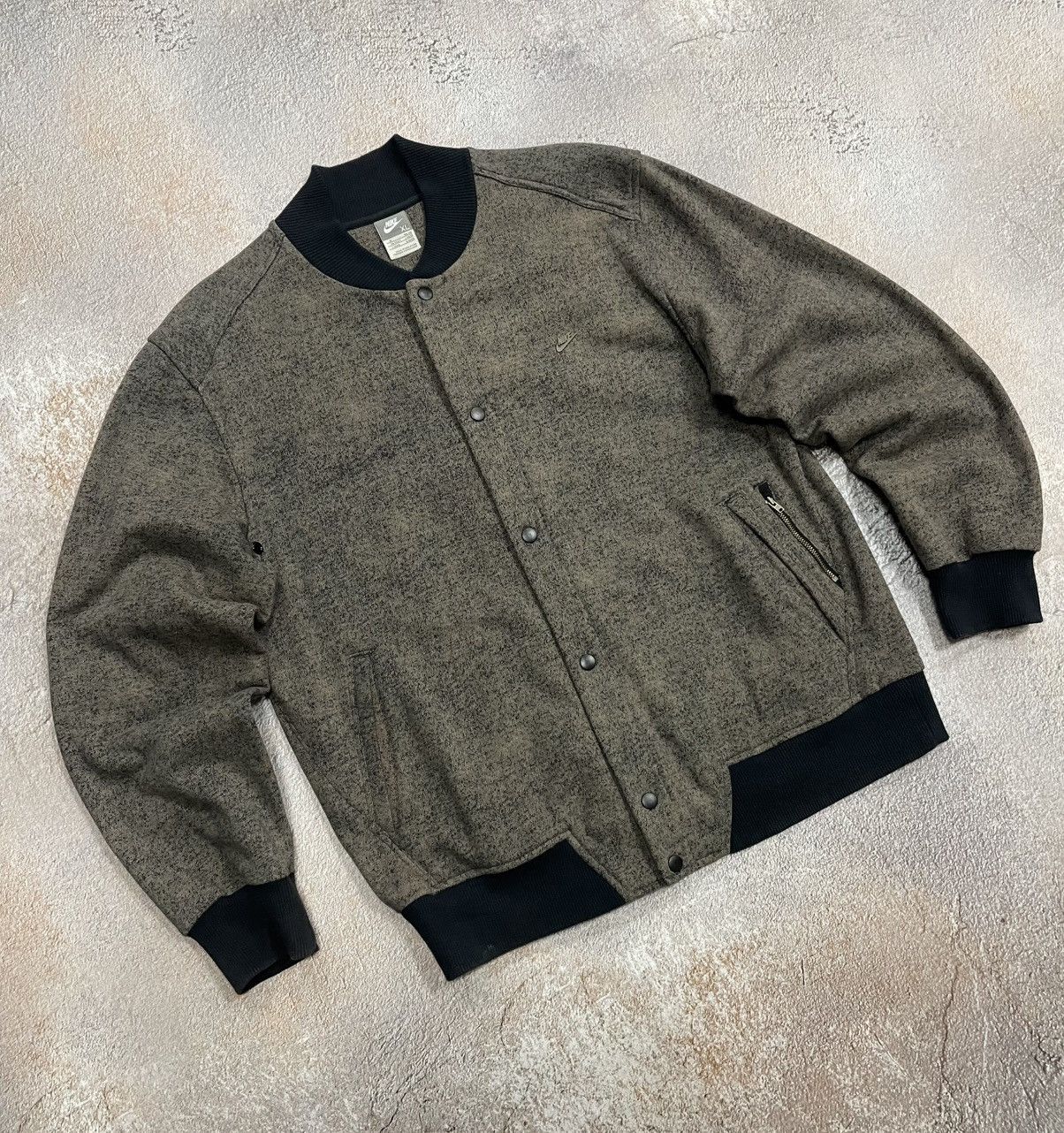Vintage Nike Metal Small Logo Bomber Jacket