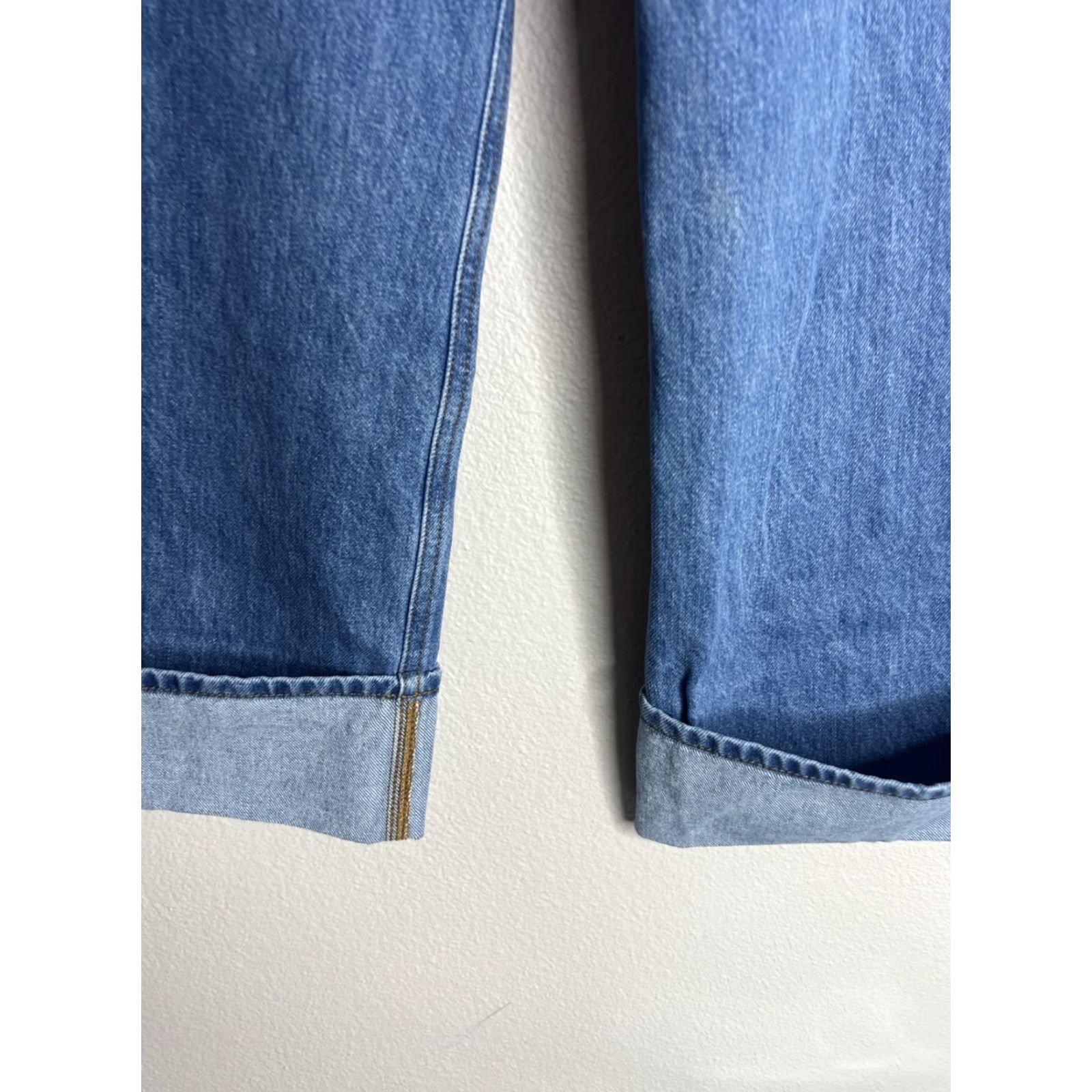 Frame Frame Womens Jeans Size 23 Blue High Rise Wide Leg Denim NWT ZIP Fly Button 29in Inseam Regular Mens/Womens? Size 40" / US 18 - 6 Thumbnail