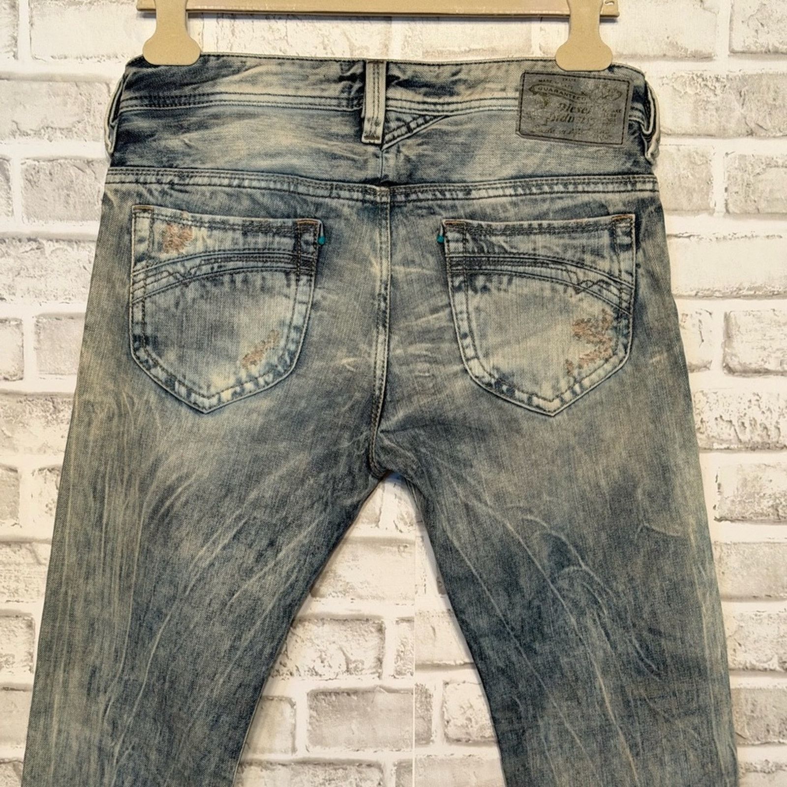 Diesel Thanaz Distressed Jeans size 30 Slim 813z Acid Wash Patched Size US 30 / EU 46 - 7 Thumbnail