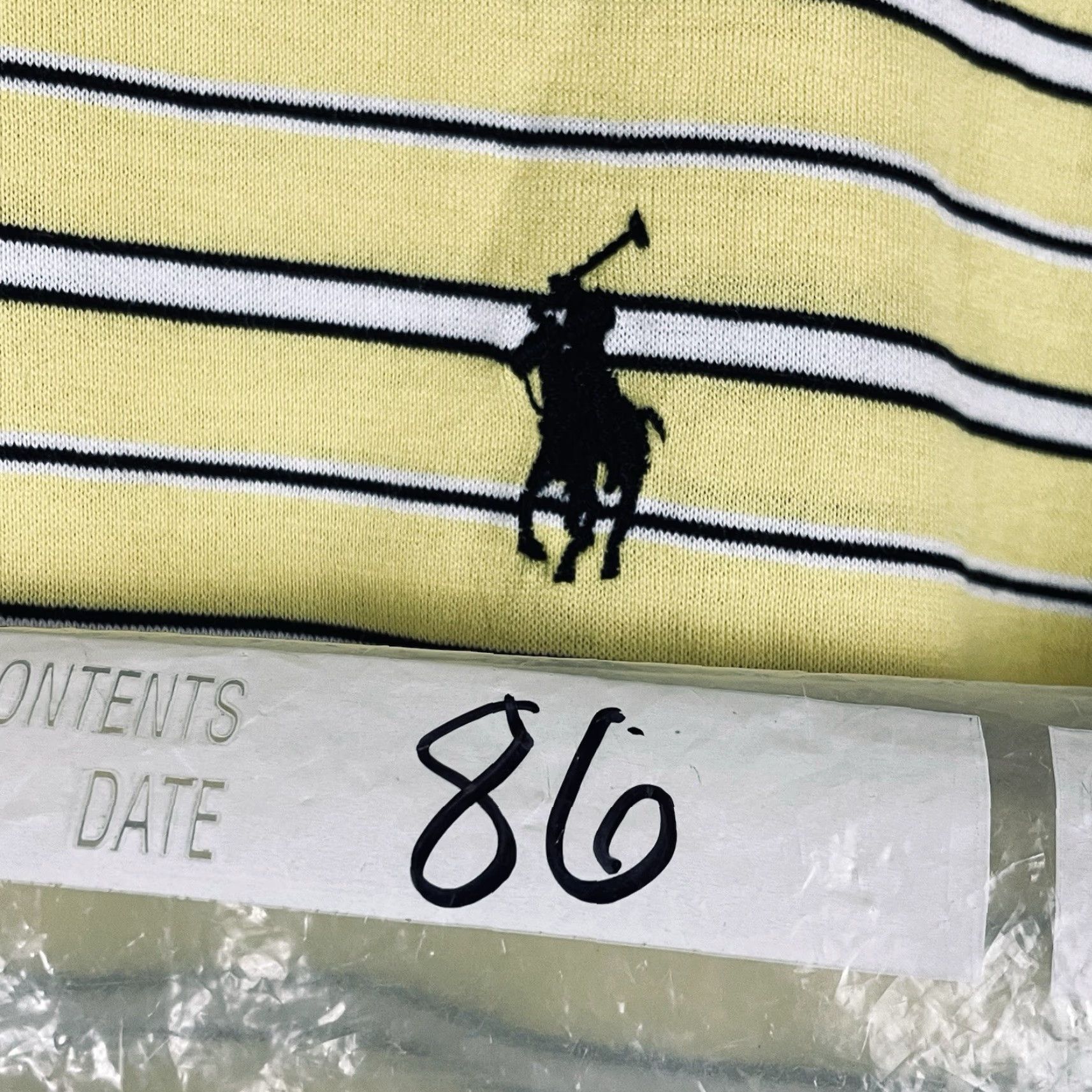 Polo Ralph Lauren VINTAGE Polo Ralph Lauren Shirt Mens XL Golf Fit Short Sleeve Pima Cotton Yellow Striped Logo Embroidered 100% Cotton USA Golf Size US XL / EU 56 / 4 - 7 Thumbnail