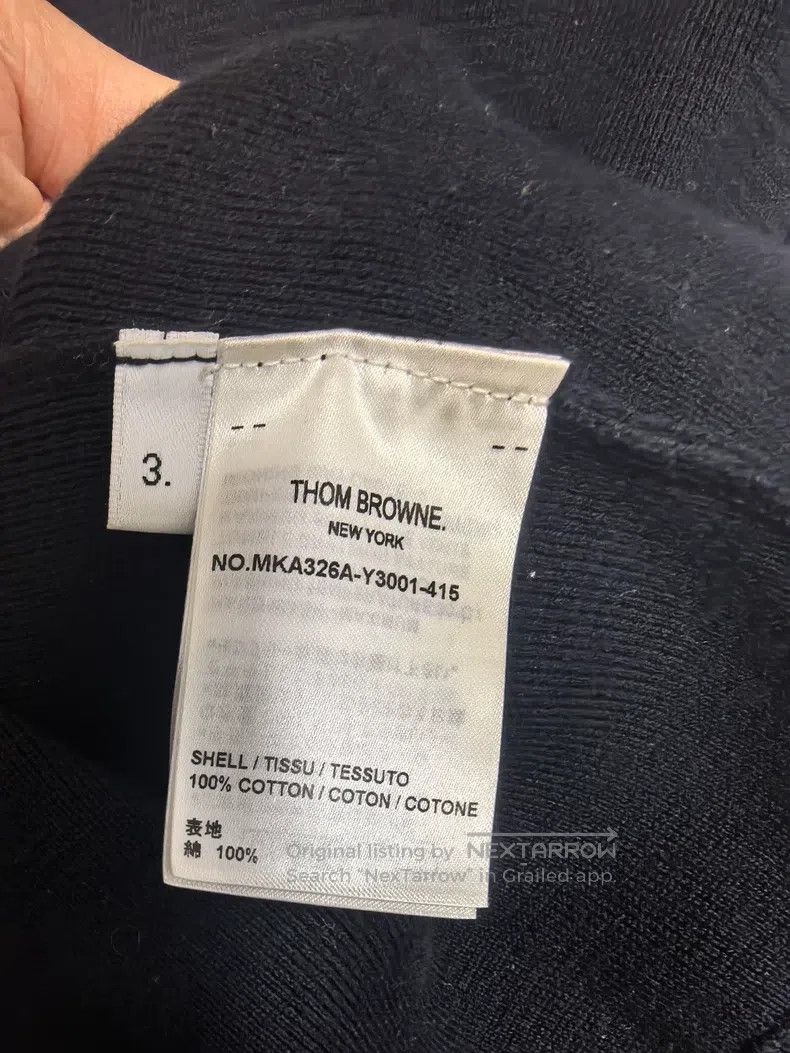 Thom Browne Thom Browne Patch Knit Sweater Size US L / EU 52-54 / 3 - 6 Thumbnail