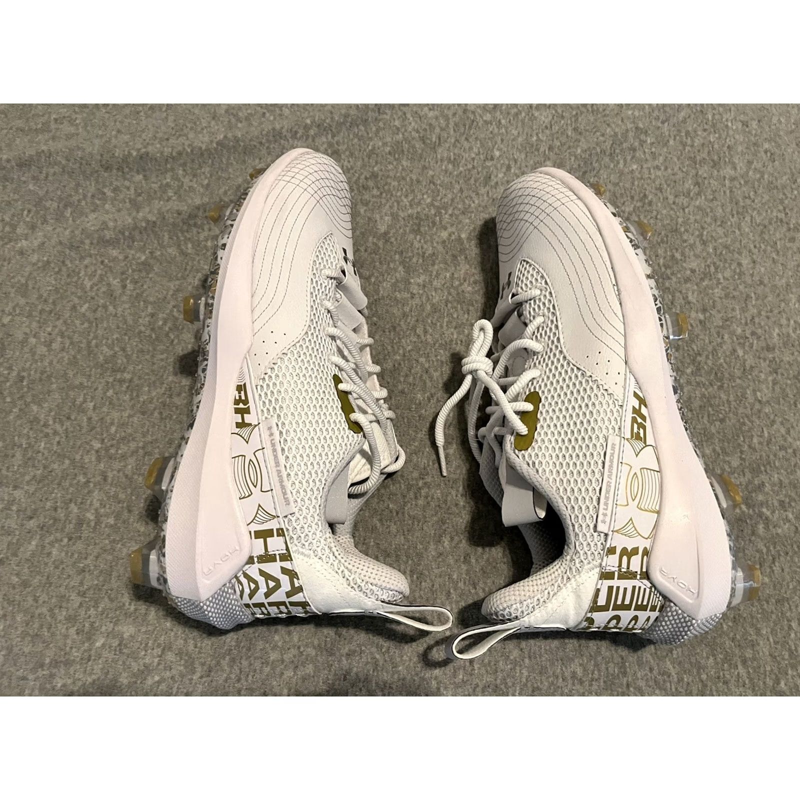 Under Armour Under Armour Bryce Harper 7 Baseball Cleats HOVR White Gold Mens 13.5 New Size US 14 / EU 47 - 5 Thumbnail