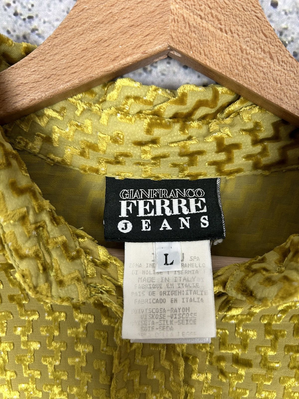 Gianfranco Ferre Vintage Gianfranco Ferre Jeans Rare Avantgarde Shirt 90s Size US L / EU 52-54 / 3 - 8 Thumbnail