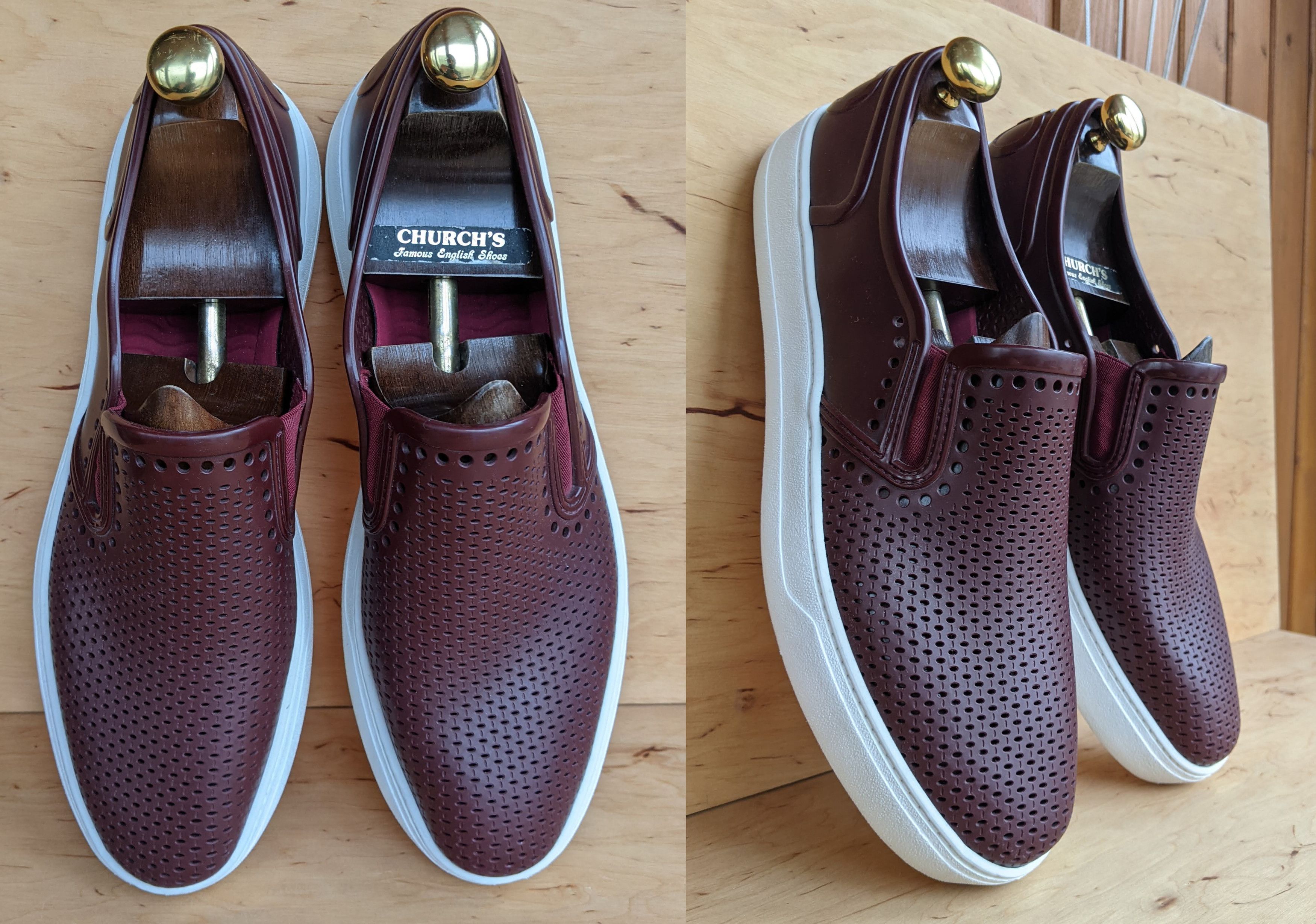 Salvatore Ferragamo Salvatore Ferragamo 'Perforated Fury' Rubber Shoes Slip on Size US 12 / EU 45 - 6 Thumbnail
