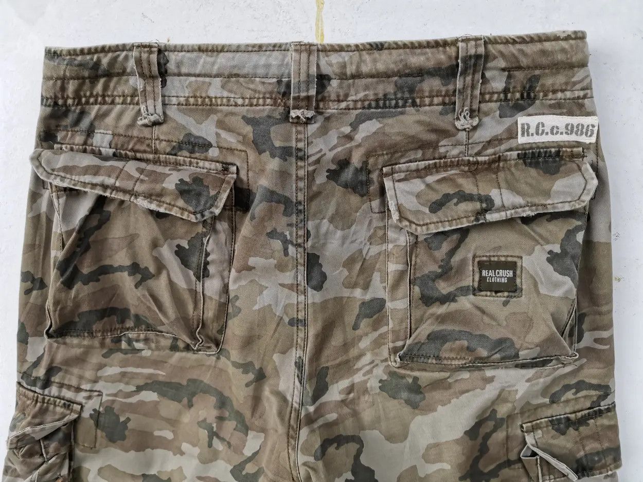Japanese Brand Real Crush Tactical Cargo Multipocket Pants Size US 32 / EU 48 - 6 Thumbnail
