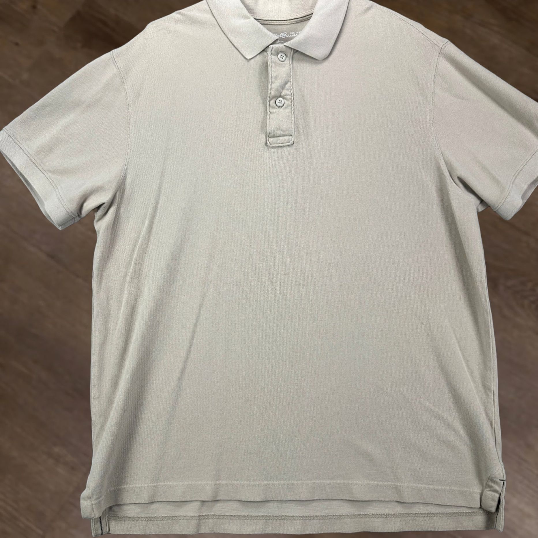 Eddie Bauer Eddie Bauer Polo Adult XL Beige 100% Cotton Short Sleeve Rugby Mens Shirt Size US XL / EU 56 / 4 - 1 Thumbnail