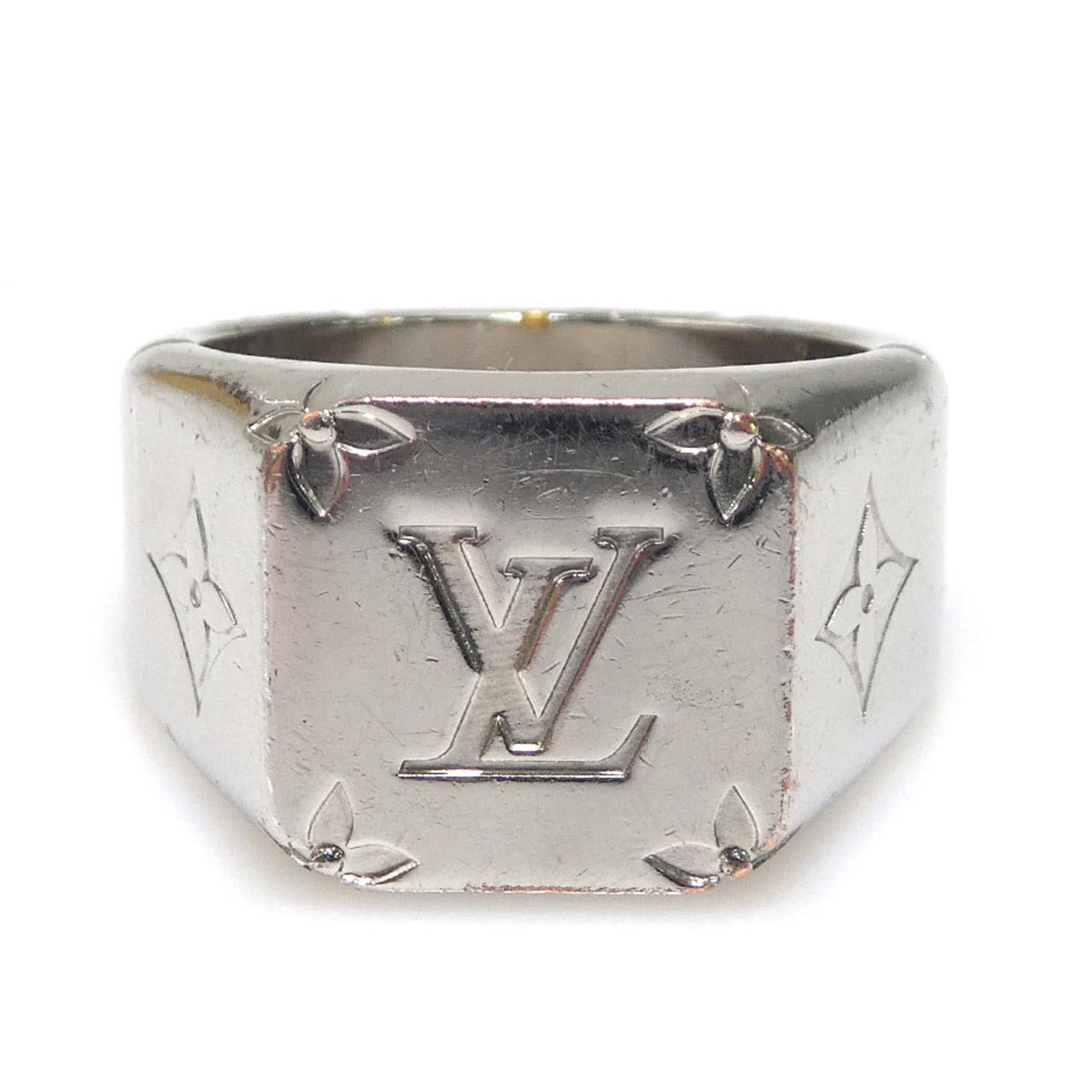 Louis Vuitton Louis Vuitton Signet Ring, Silver, Men's, M62487, Size 19, e61460i Size ONE SIZE - 1 Thumbnail