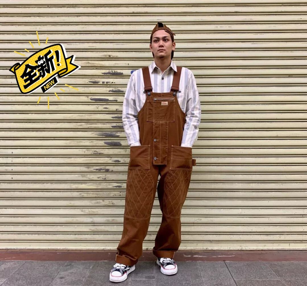 Nigel Cabourn Lybro Naval Dungaree - 46 - Japanese Denim Mix 10 oz