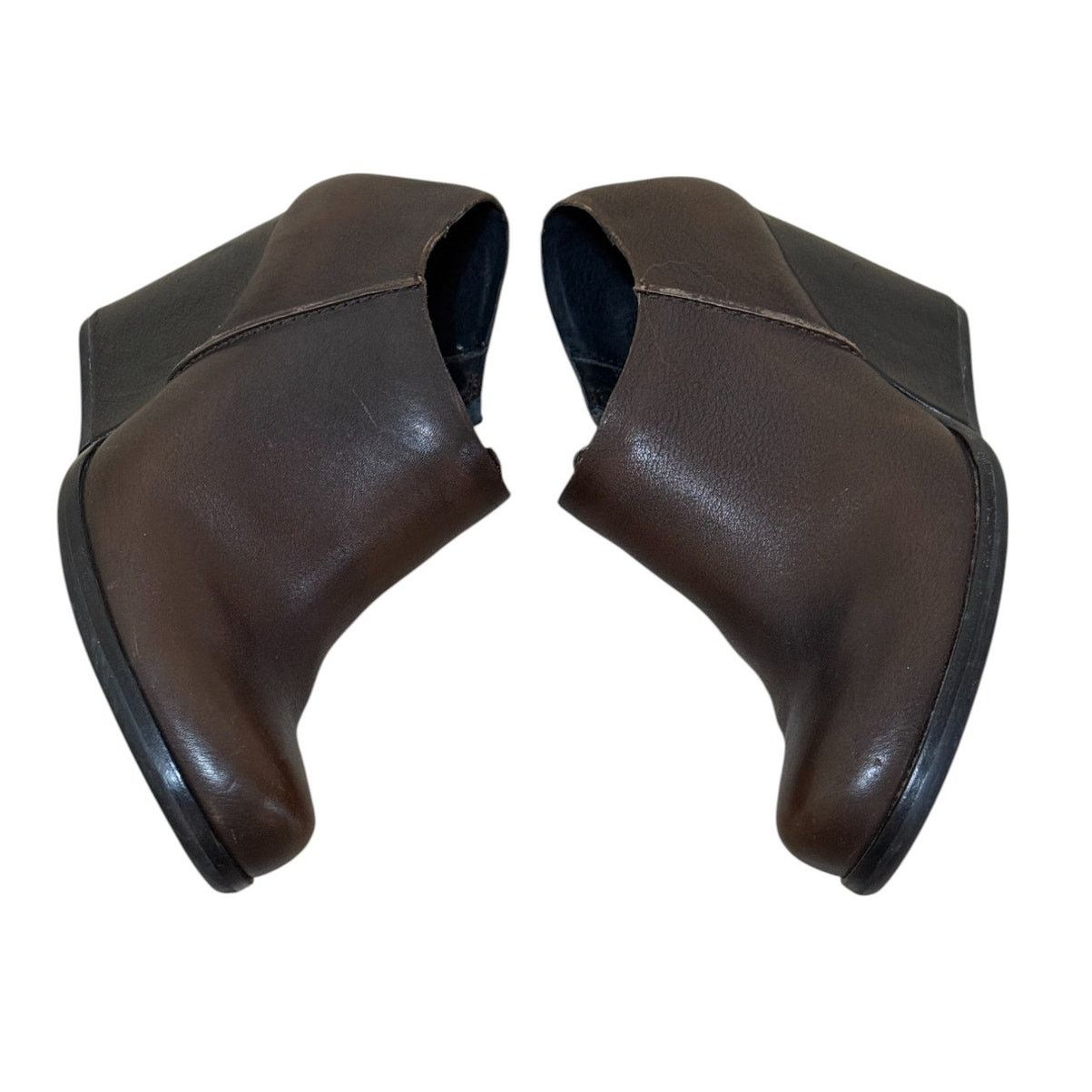 Kork-Ease Kork Ease Boots Women 7.5 Brown Maroon Wedge Ankle Leather Size US 7.5 / IT 37.5 - 4 Thumbnail