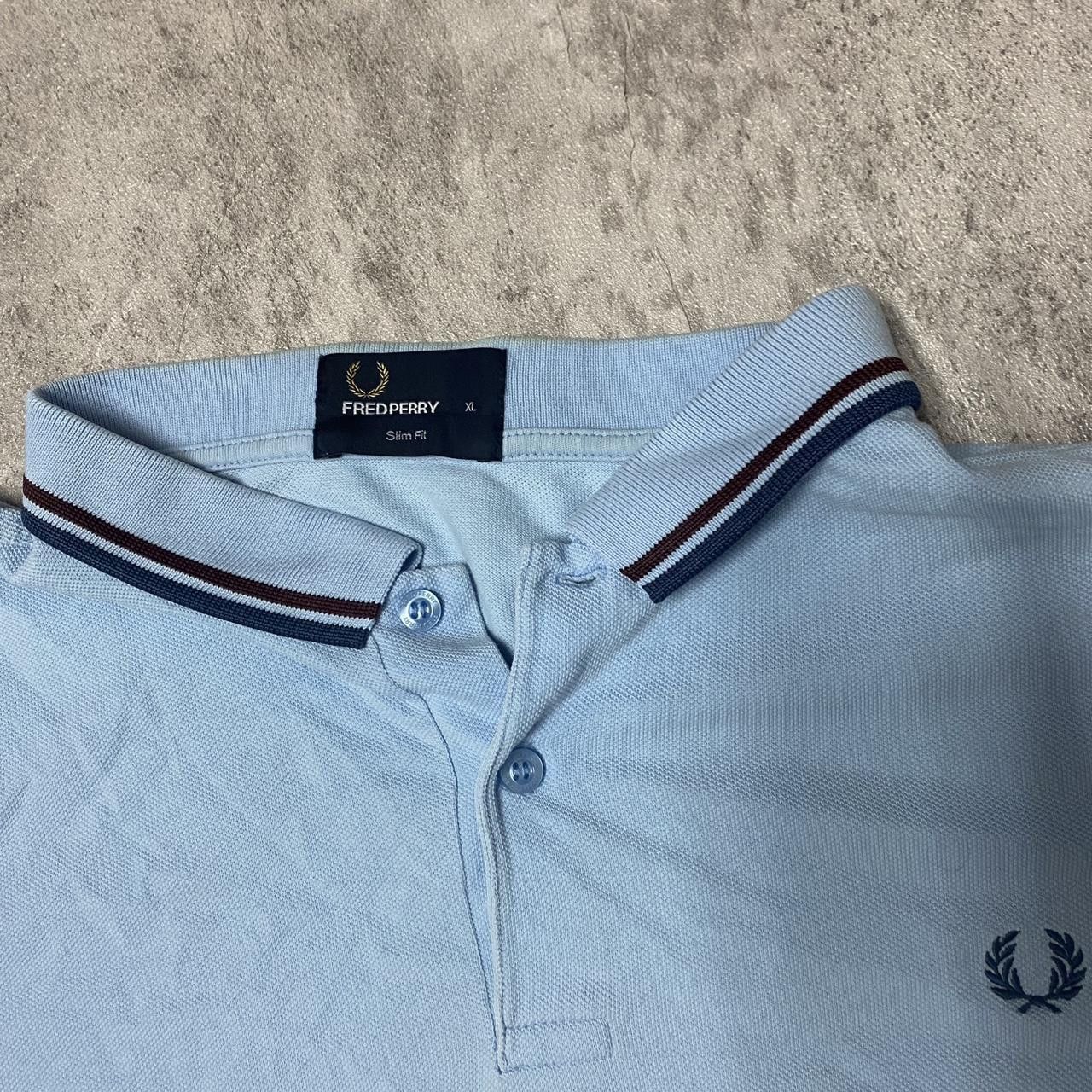 Fred Perry Light blue Fred Perry polo shirt with small logo polo Size US XL / EU 56 / 4 - 4 Thumbnail
