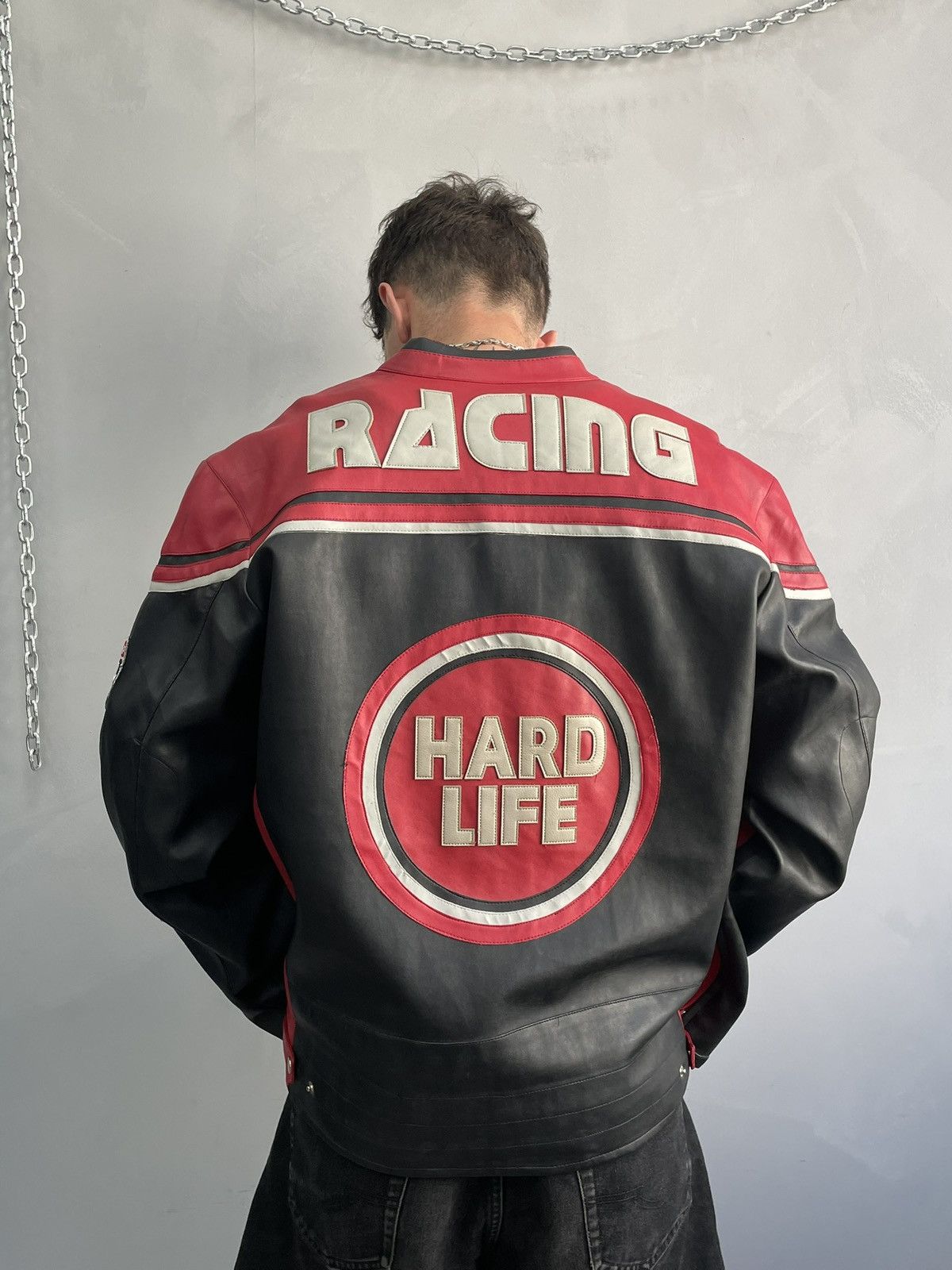 Harley Davidson Hype racing moto Harley Davidson leather jacket y2k Size US XL / EU 56 / 4 - 9 Thumbnail