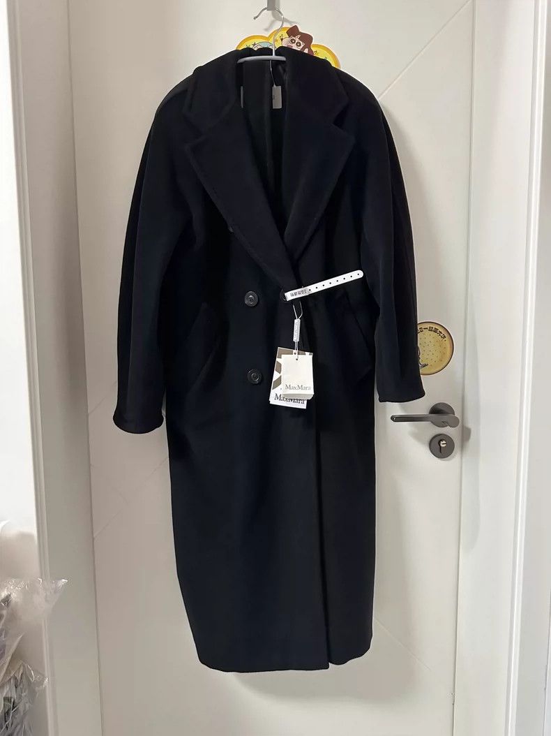 Max Mara Max Mara 101801 Black Coat Size L / US 10 / IT 46 - 1 Thumbnail