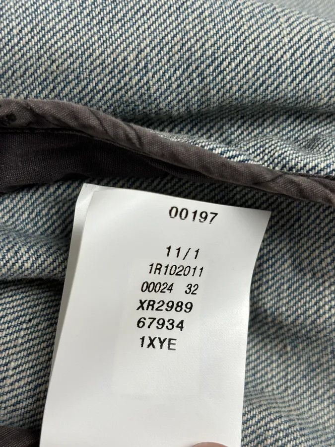 John Galliano SS2011 John Galliano Blue Gazette Gothic Script Denim Jacket Size US M / EU 48-50 / 2 - 13 Thumbnail