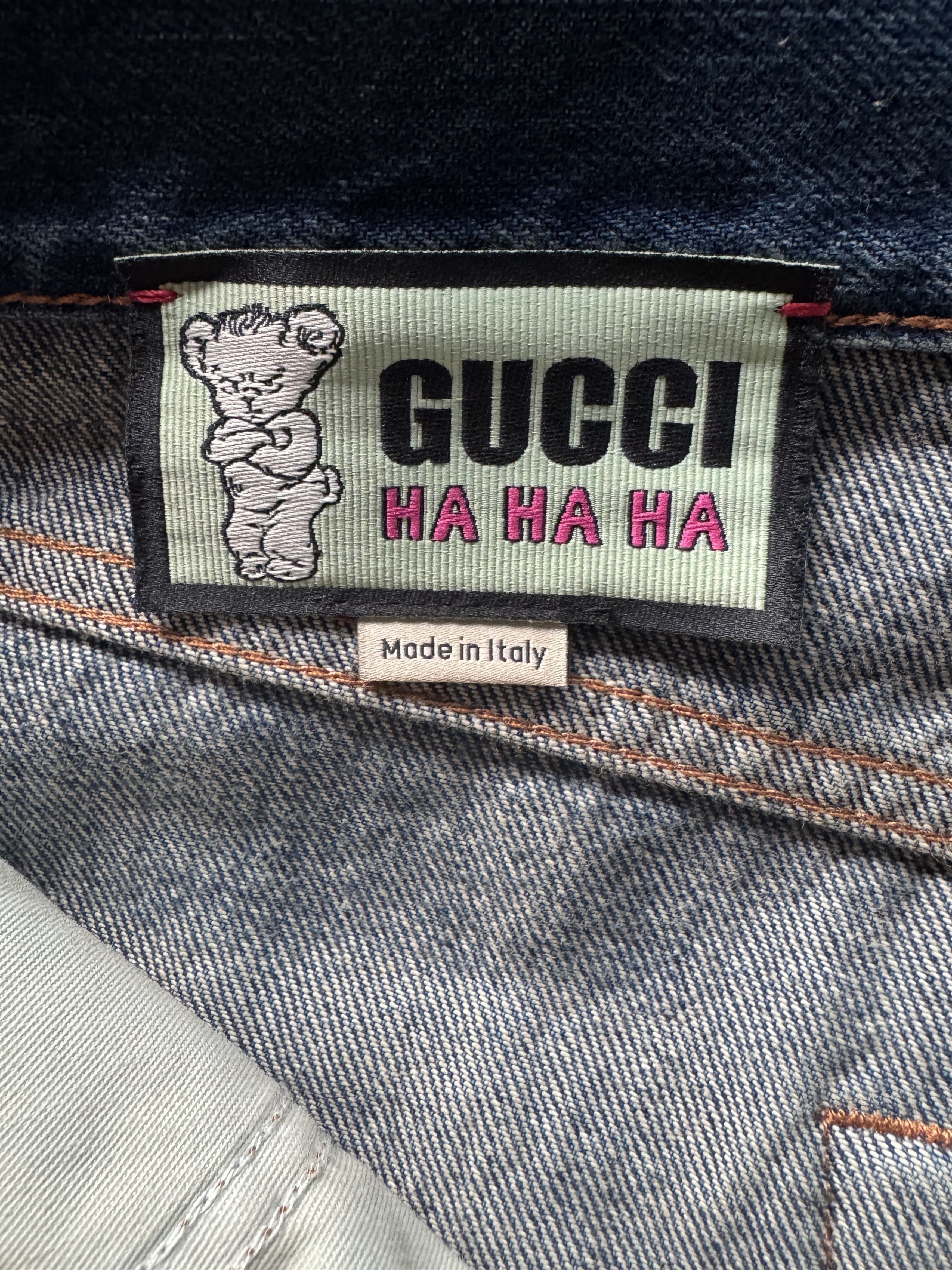 Gucci Harry Styles HA HA HA Destroyed Denim Jeans Size US 34 / EU 50 - 14 Thumbnail