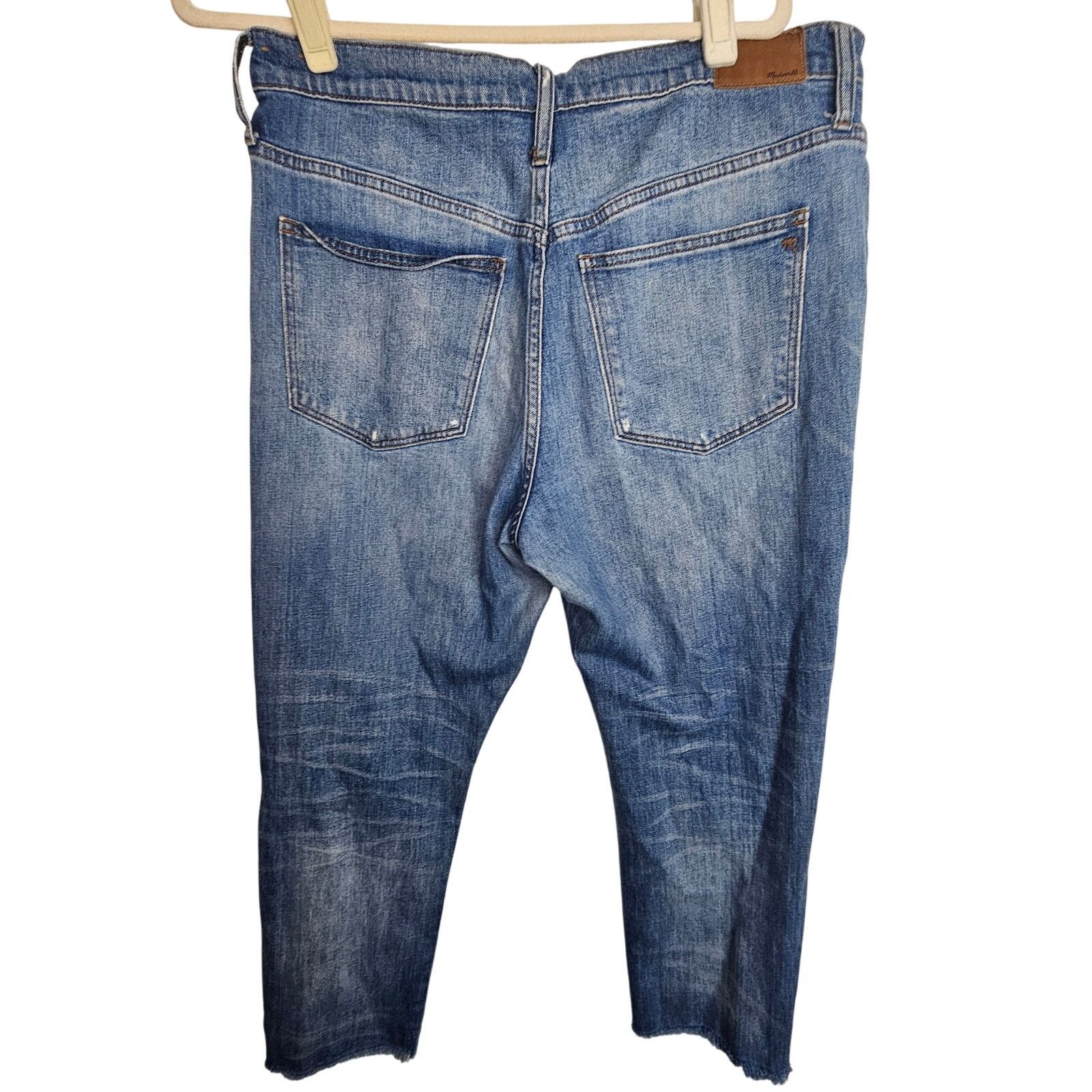Madewell Madewell The High Rise Slim Boyjean 31 Distressed Stretch Size 35" - 6 Thumbnail