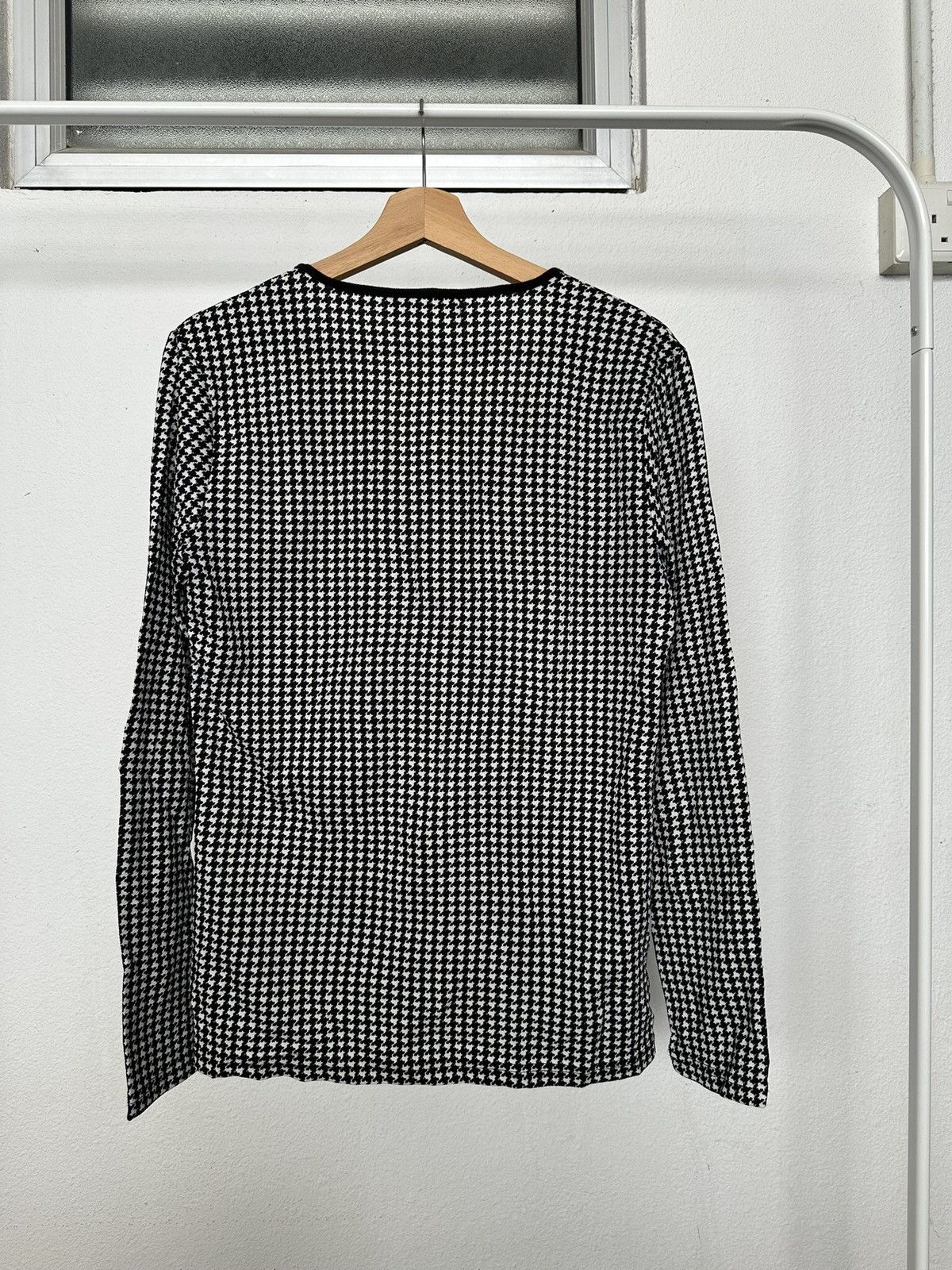 If Six Was Nine 00's Roshell houndstooth stripe warmer long sleeve Size US M / EU 48-50 / 2 - 10 Thumbnail