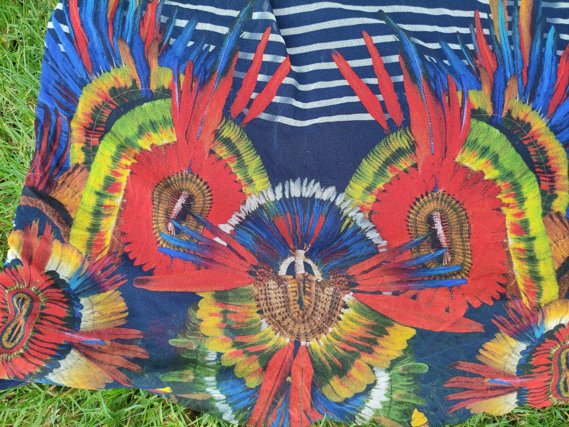Jean Paul Gaultier Jean Paul Gaulter Striped Feather Sailor Parrot Aztec Dress Size M / US 6-8 / IT 42-44 - 17 Thumbnail