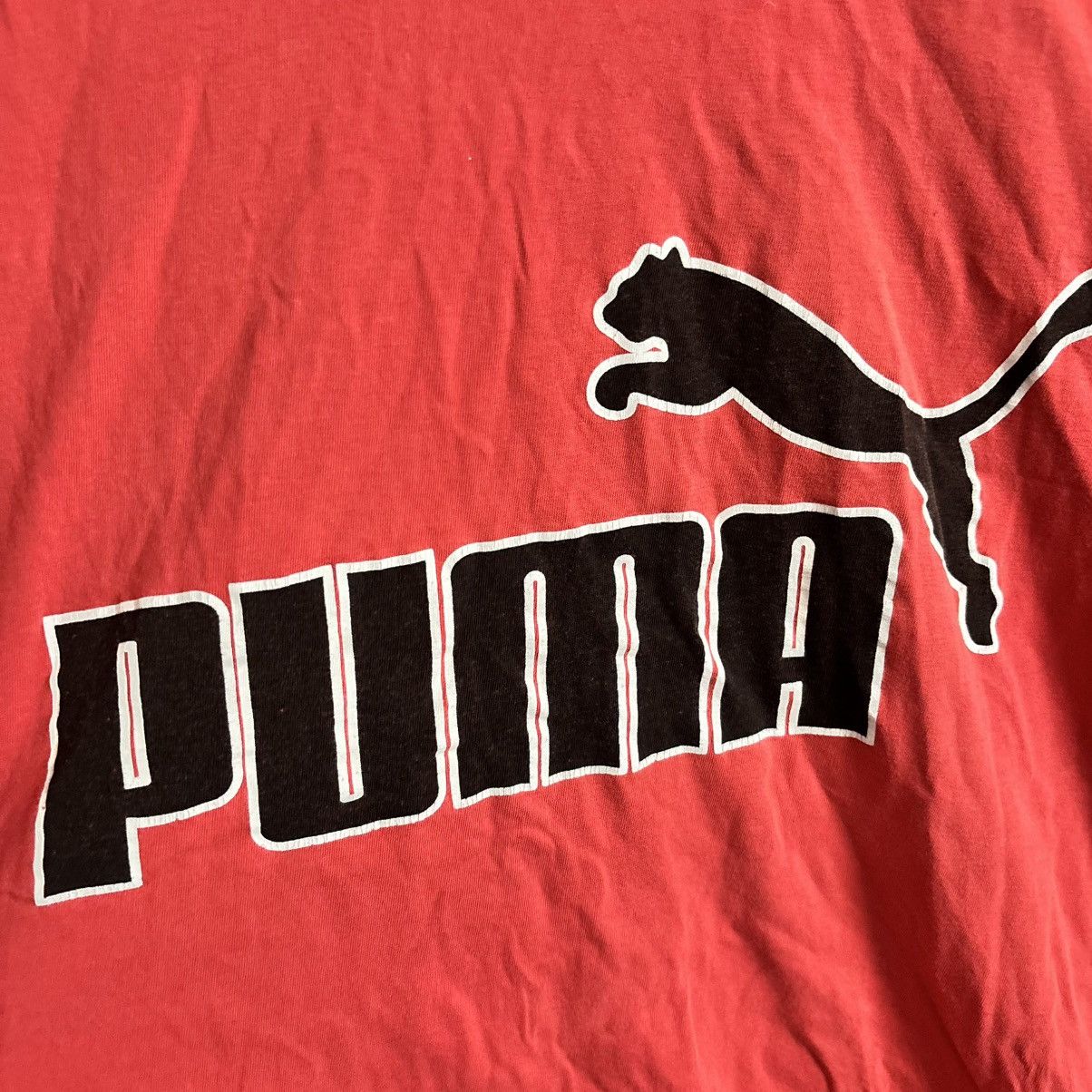 Vintage Vintage Puma Distresed T-Shirt AWGE Style ERD Punk Size US XL / EU 56 / 4 - 6 Thumbnail