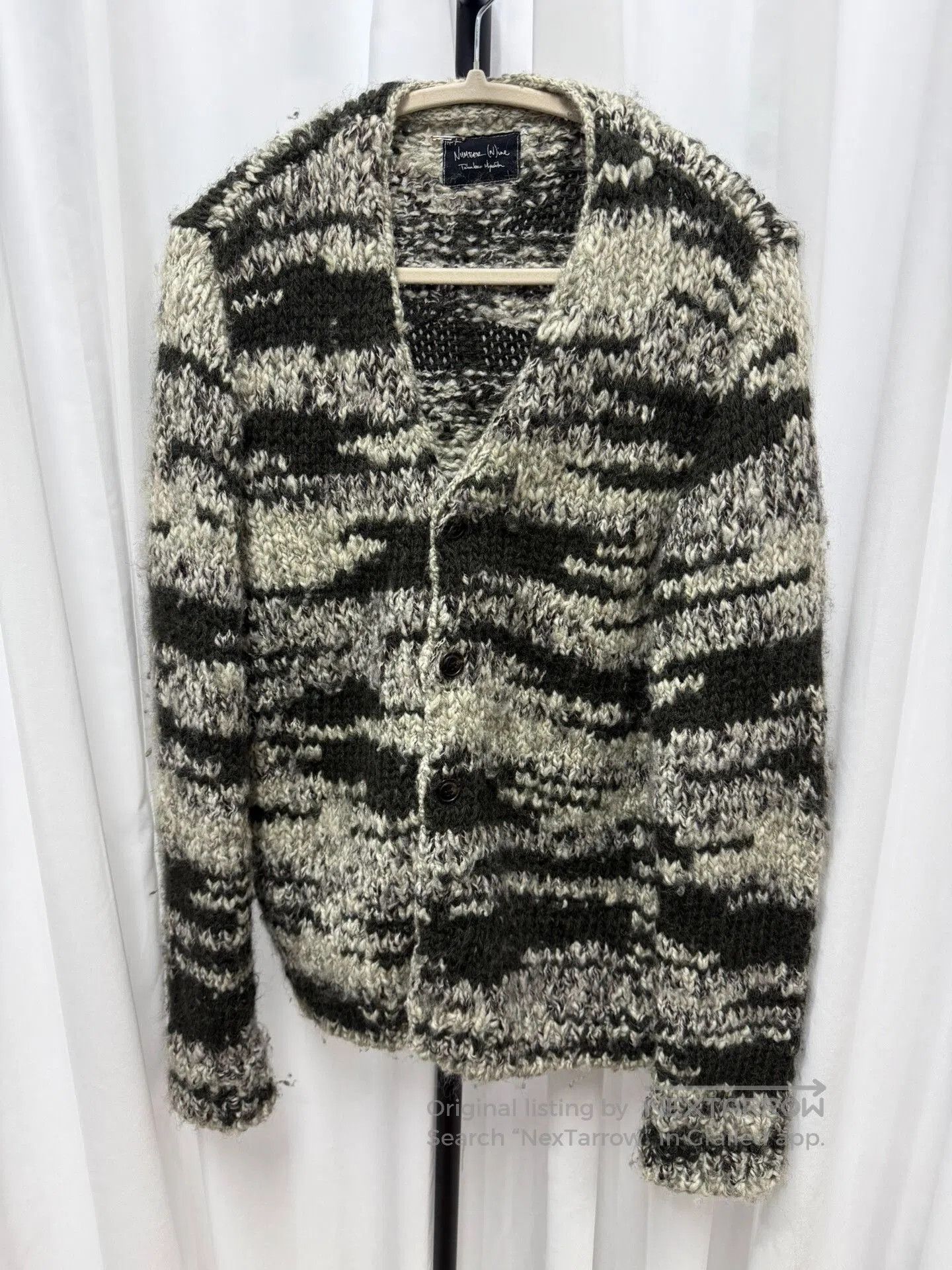 Number (N)ine Number (N)ine 04AW Tiger Stripe Wool Cardigan. Size US M / EU 48-50 / 2 - 1 Thumbnail