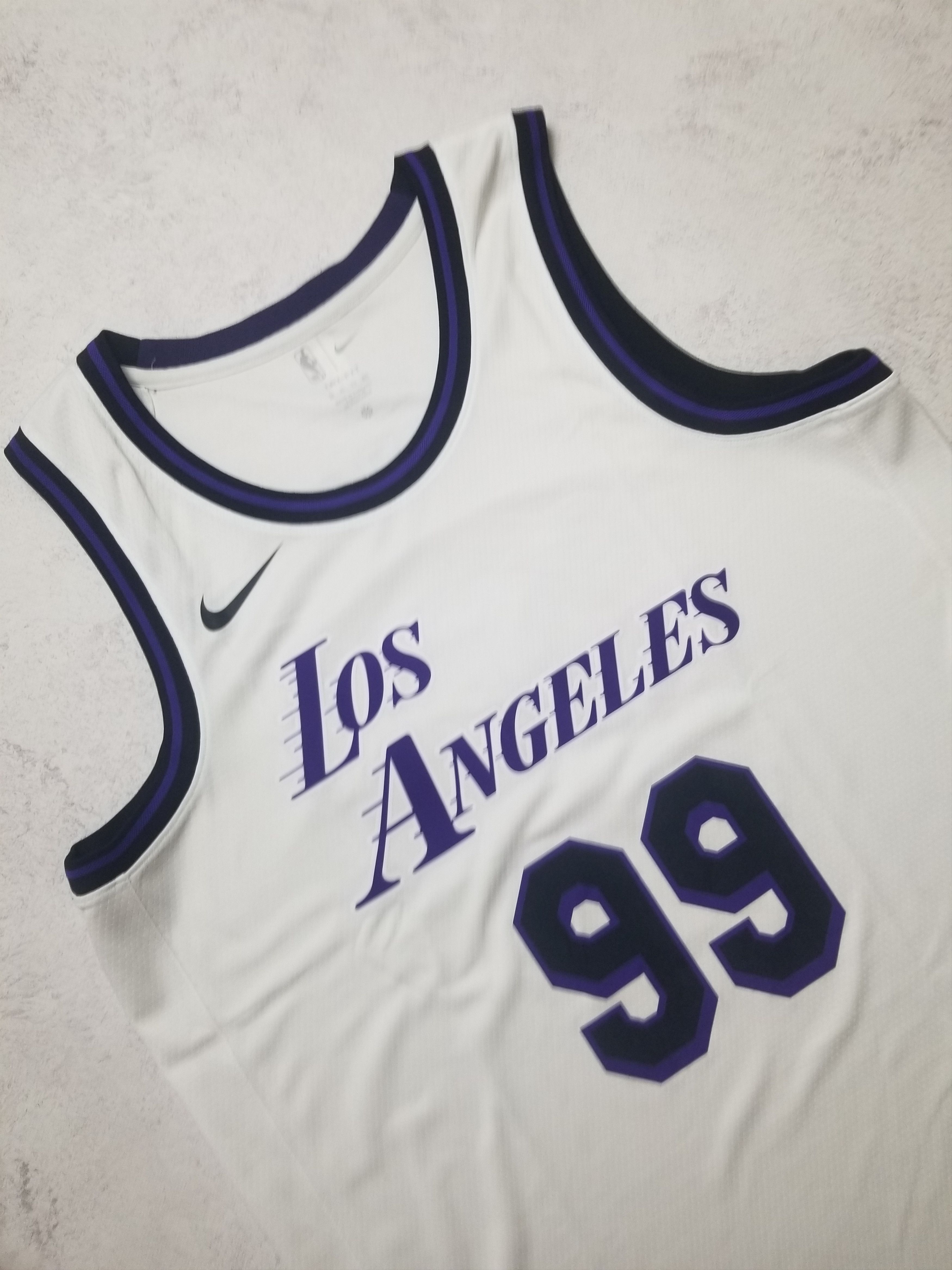 Nike Nike Los Angeles Lakers #99 Cairno NBA City Edition Jersey Size US XL / EU 56 / 4 - 9 Thumbnail