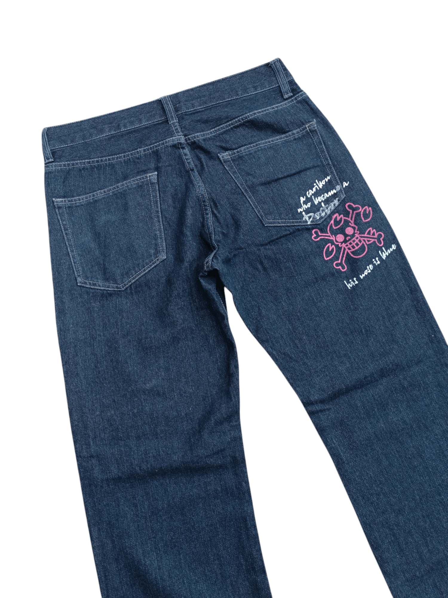 One Piece × Vintage Vintage Chopper One Piece Denim Jeans Size US 34 / EU 50 - 11 Thumbnail