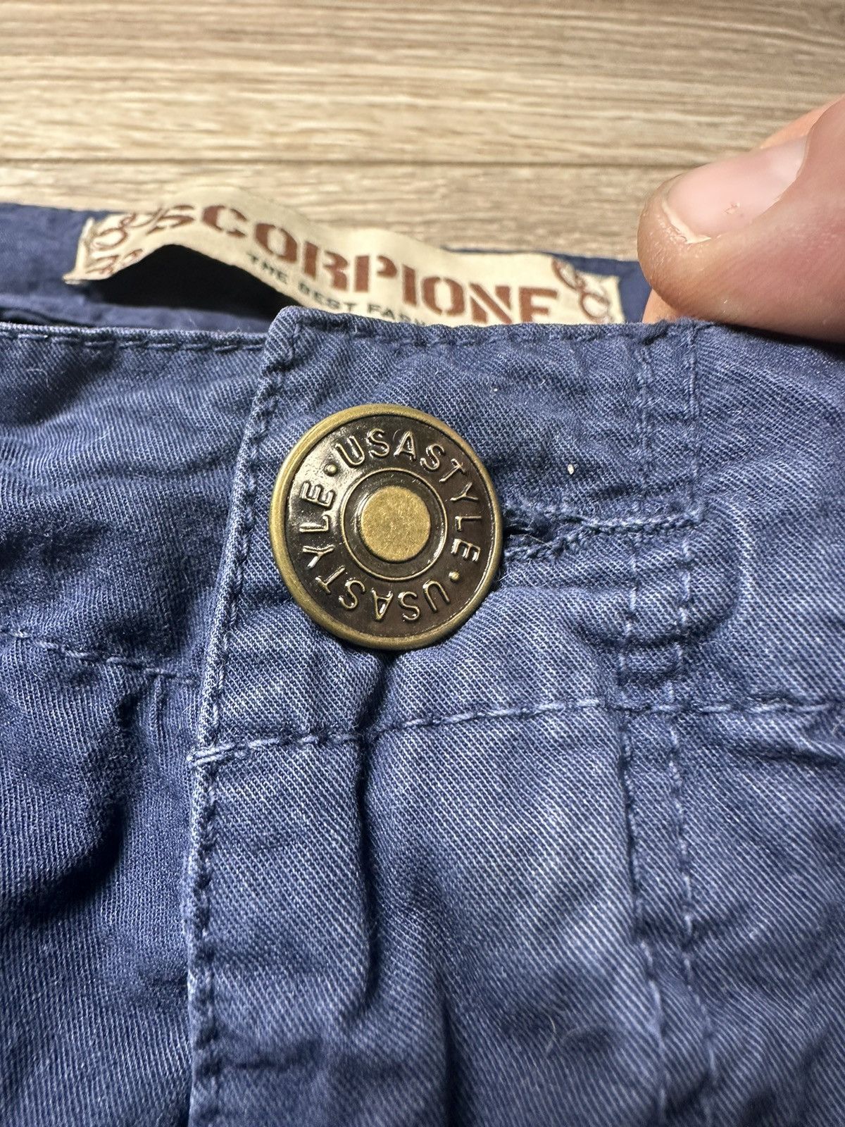 Japanese Brand Navy Punk Cargo Pants Multi Pocket Bondage Pants Size US 32 / EU 48 - 6 Thumbnail
