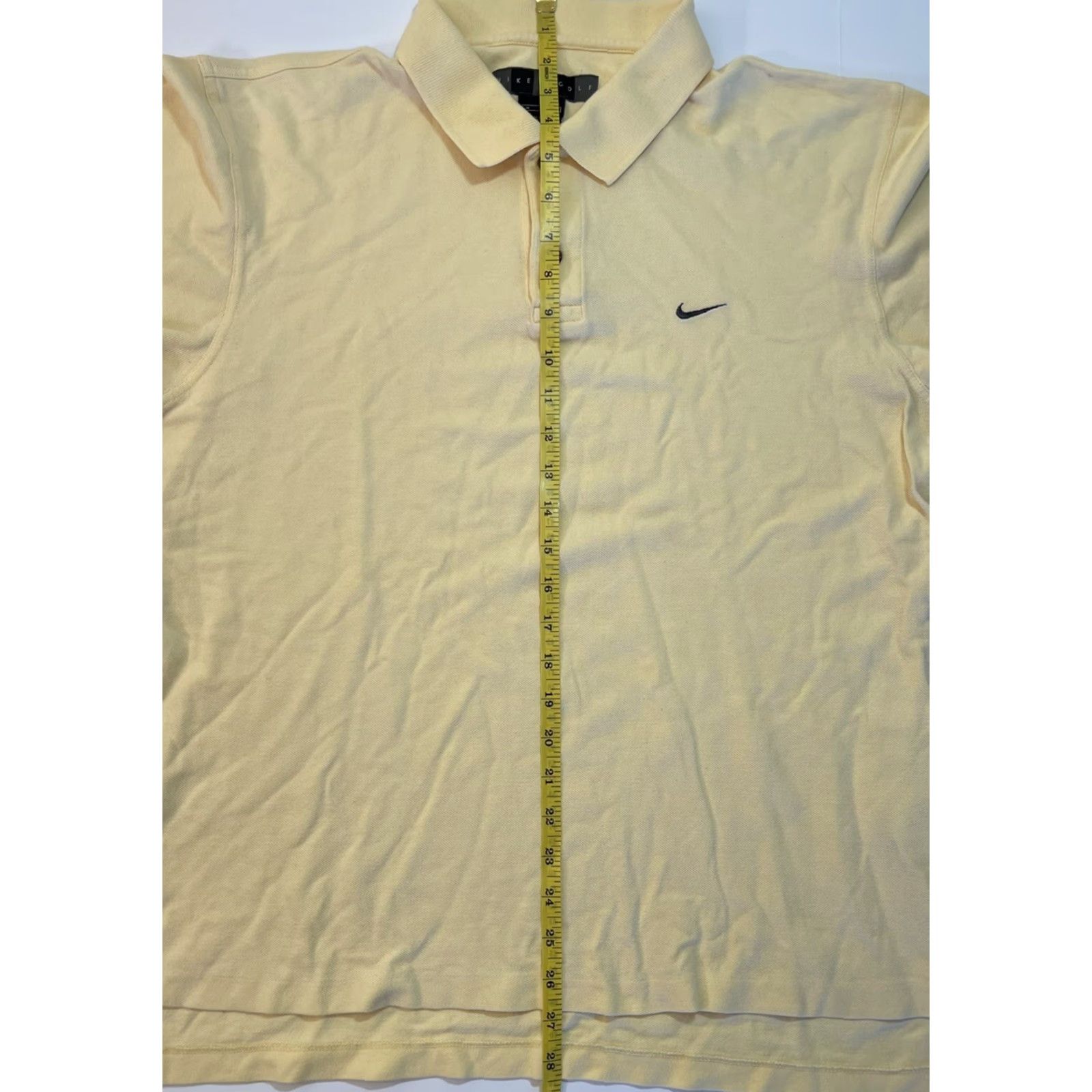 Nike VINTAGE Nike Golf Polo Shirt Mens Polo Sz M Yellow Black Swoosh Dri-Fit Nike Golf Logo Sports Golf Mens Size US M / EU 48-50 / 2 - 7 Thumbnail