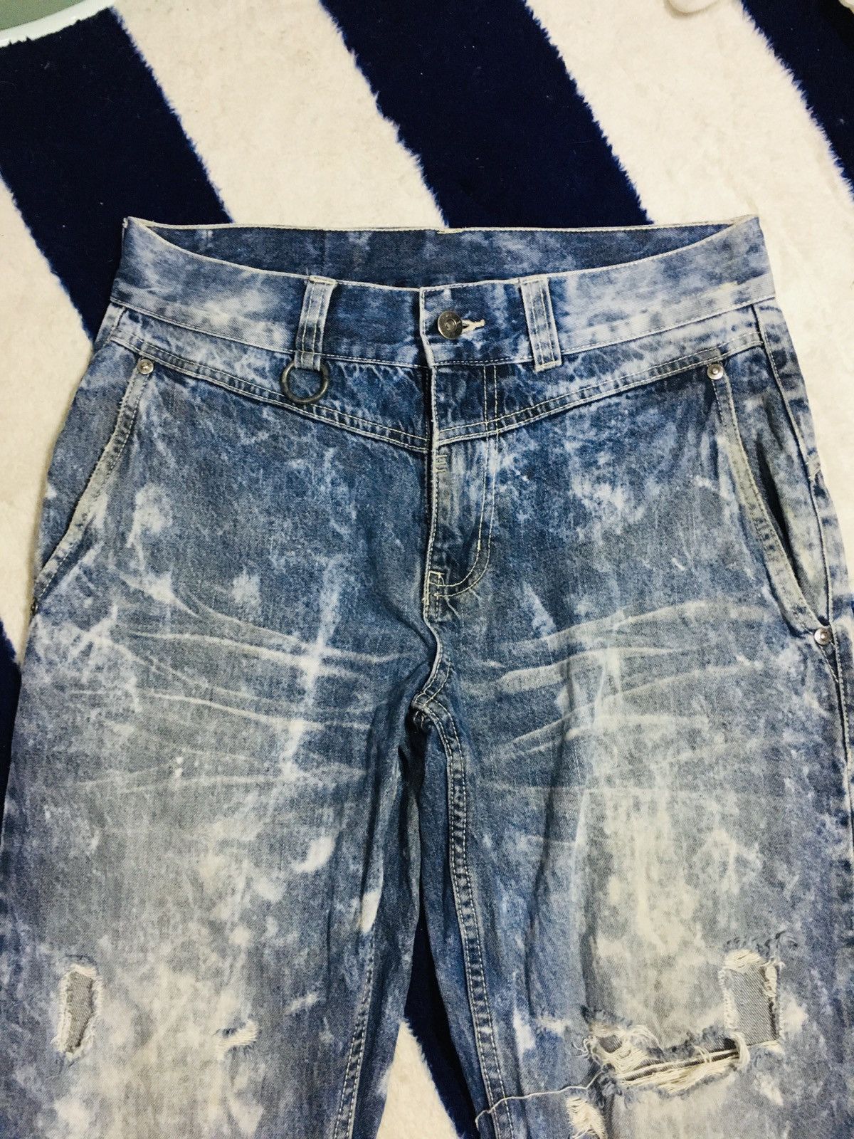 Japanese Brand Anti Label Acid Wash Jeans (16) Size US 30 / EU 46 - 16 Thumbnail