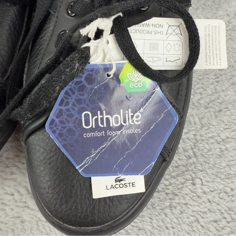 Lacoste Lacoste NWT Men's Sz 9.5 US/8.5 UK/42.5 EU Orthiolite Black Size US 9.5 / EU 42-43 - 3 Thumbnail