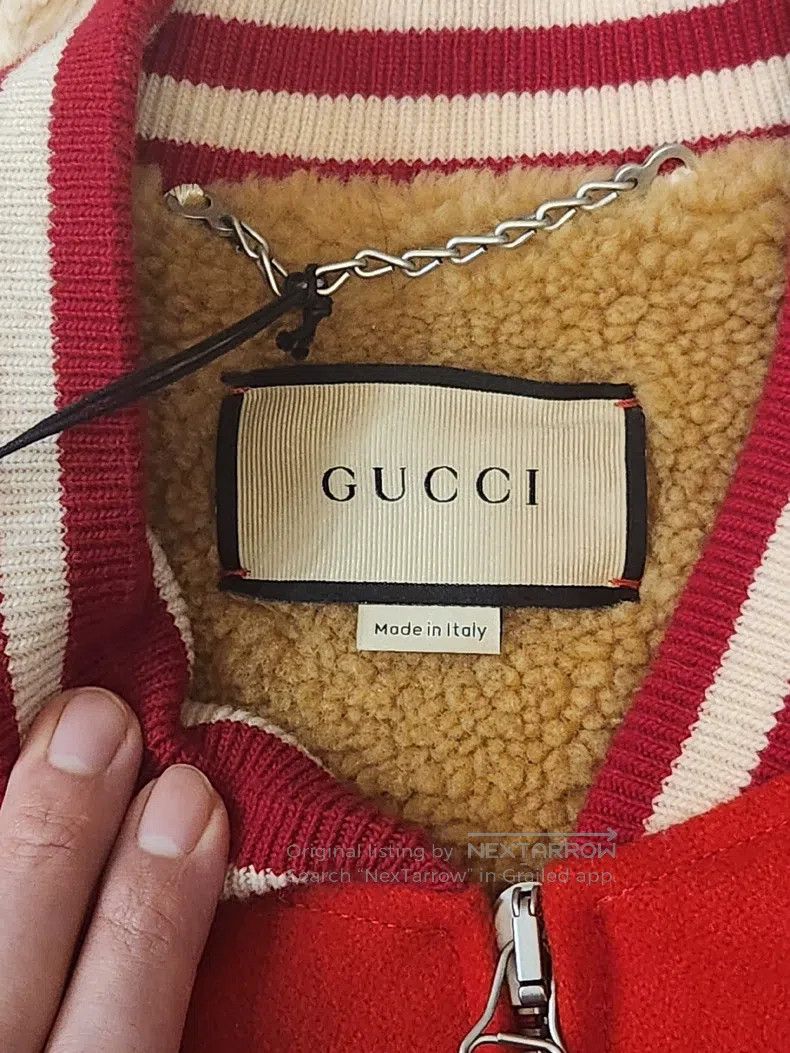Gucci Gucci Woollen baseball jacket Size US L / EU 52-54 / 3 - 4 Thumbnail