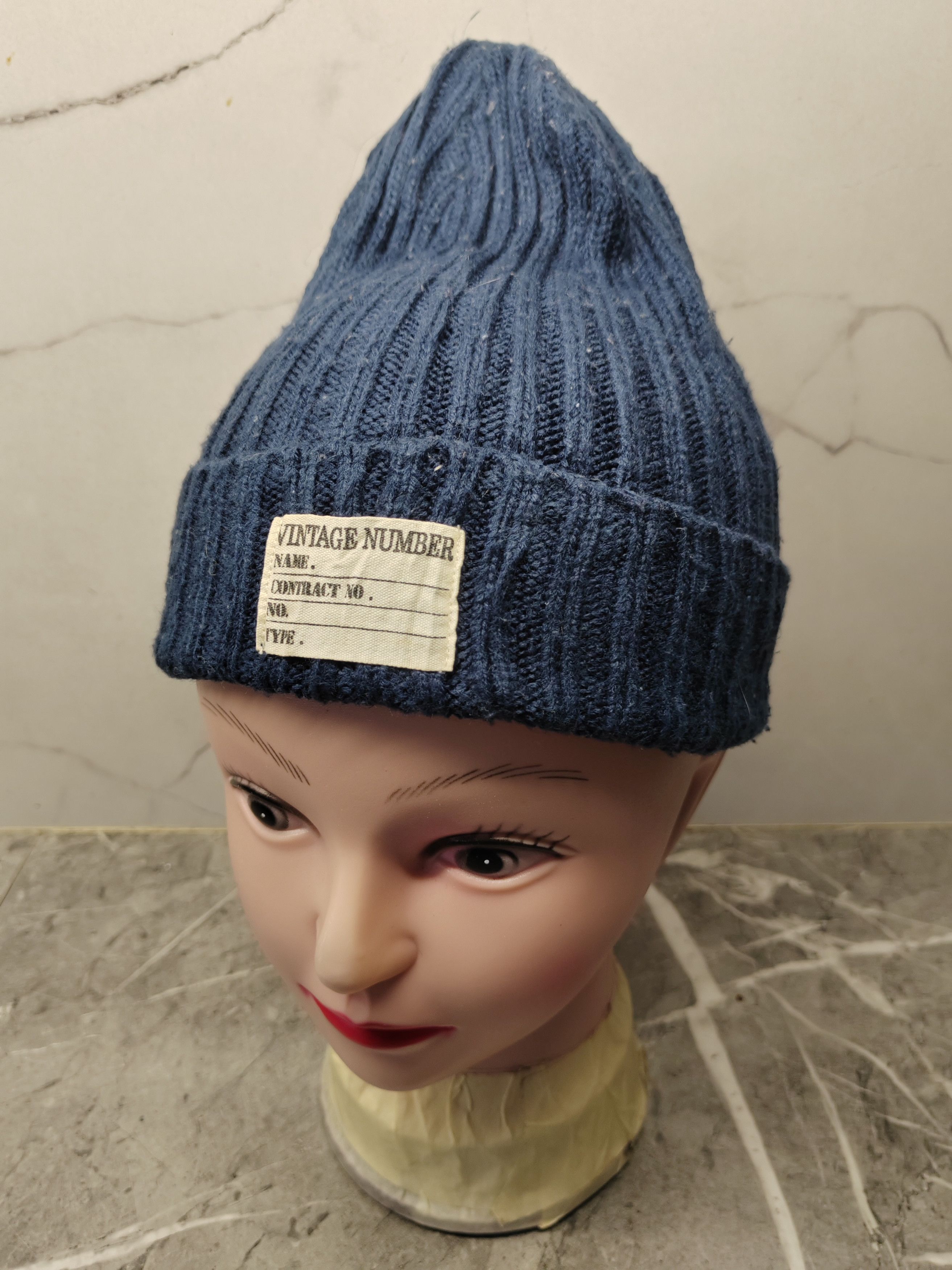 Japanese Brand × Vintage Vintage Number Beanie Size ONE SIZE - 2 Thumbnail
