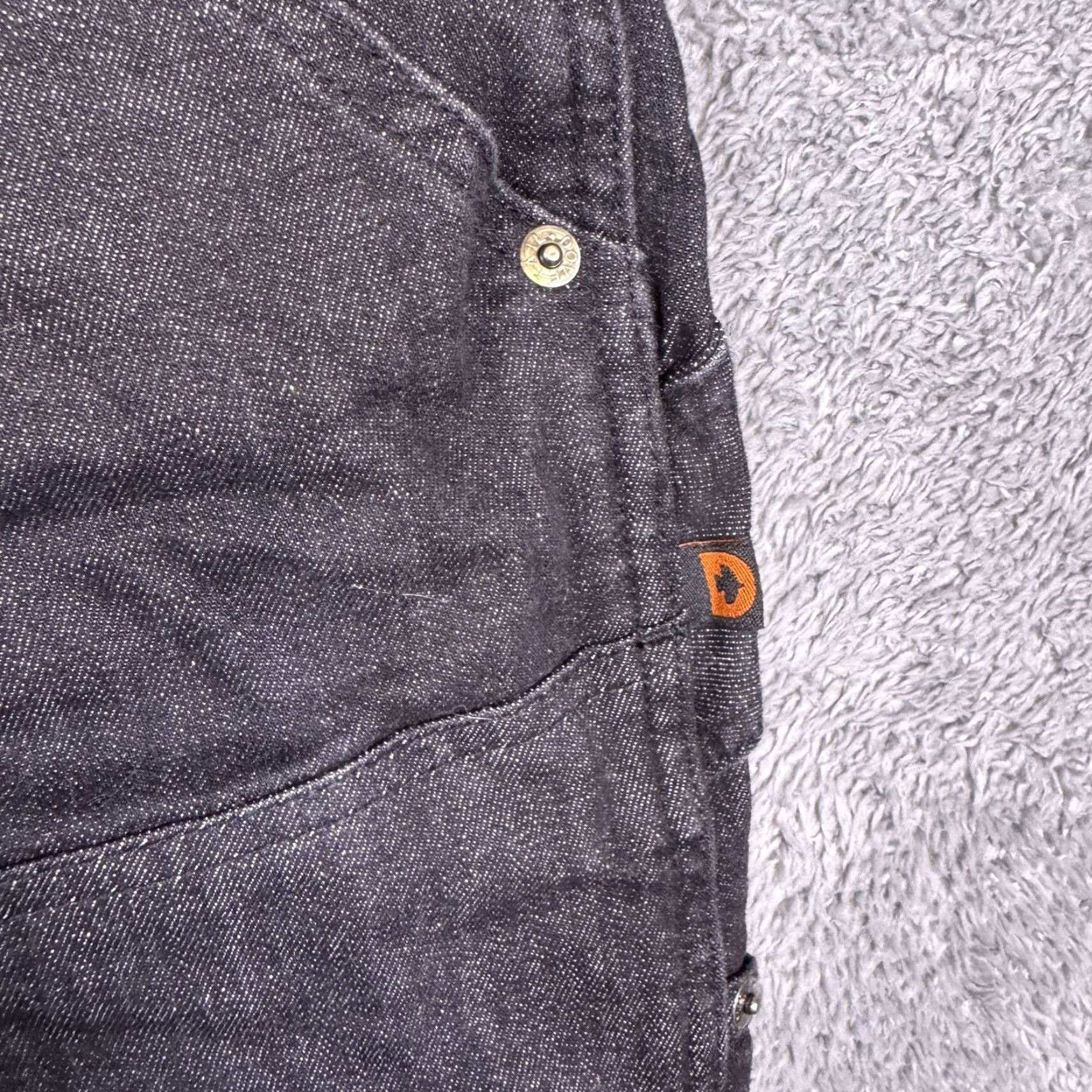 Vintage Dovetail Workwear Maven Jeans Womens 16/32 Slim Double Knee 5-Pocket Black Denim (Cotton) Regular Size 12/32 Inseam 31" Size 34" / US 12 / IT 48 - 5 Thumbnail
