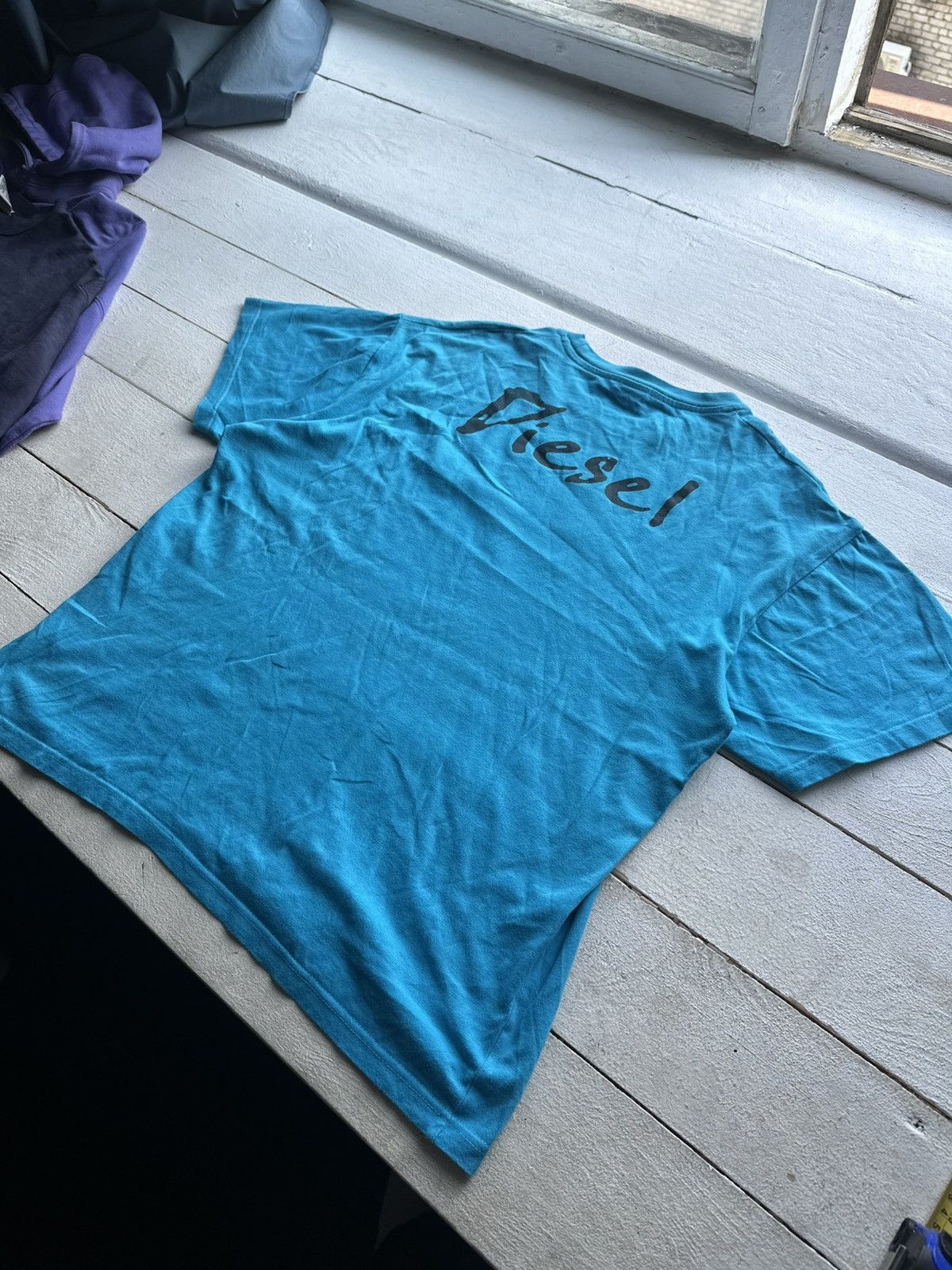 Diesel DOUBLE LOGO🚨DIESEL punk tee shirt AVANT GARDE faded Size US XXL / EU 58 / 5 - 6 Thumbnail